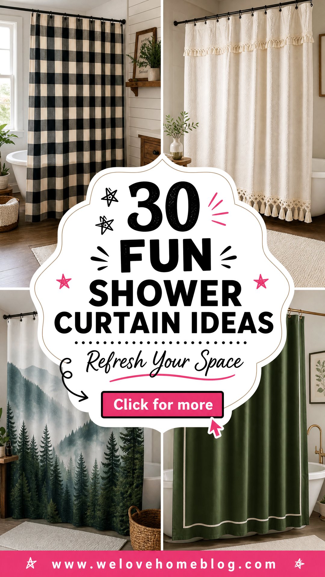 30 Fun Shower Curtain Ideas to Refresh Your Space - 30 Fun Shower Curtain Ideas to Refresh Your Space