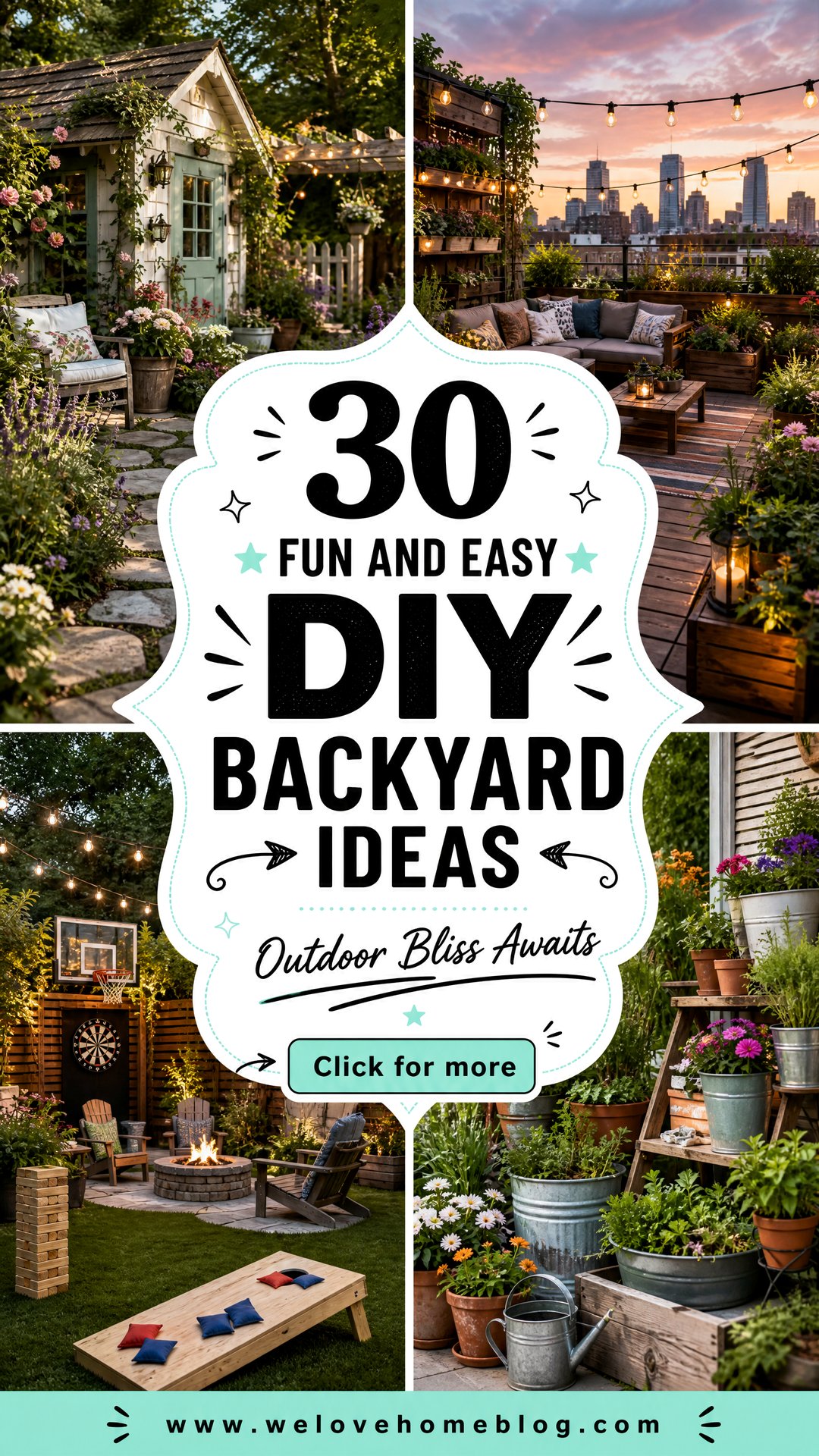 30 Fun and Easy DIY Backyard Ideas for All Budgets - 30 Fun and Easy DIY Backyard Ideas for All Budgets