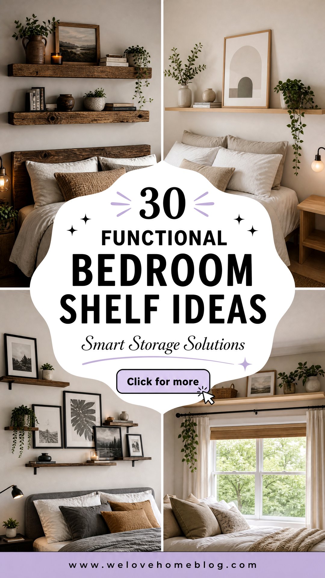 30 Functional Bedroom Shelf Ideas for Extra Storage - 30 Functional Bedroom Shelf Ideas for Extra Storage