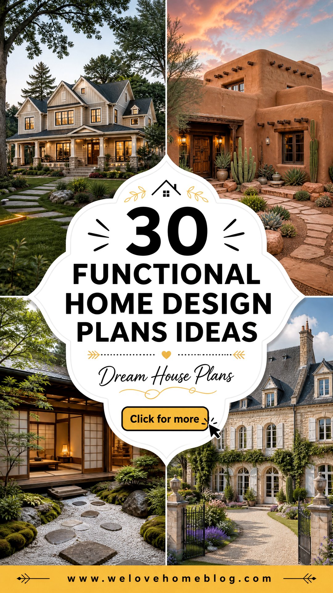30 Functional Home Design Plans Ideas for Your Dream House - 30 Functional Home Design Plans Ideas for Your Dream House
