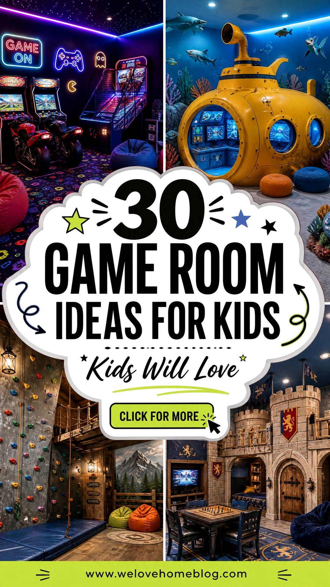 30 Game Room Ideas for Kids They Will Absolutely Love - 30 Game Room Ideas for Kids They Will Absolutely Love