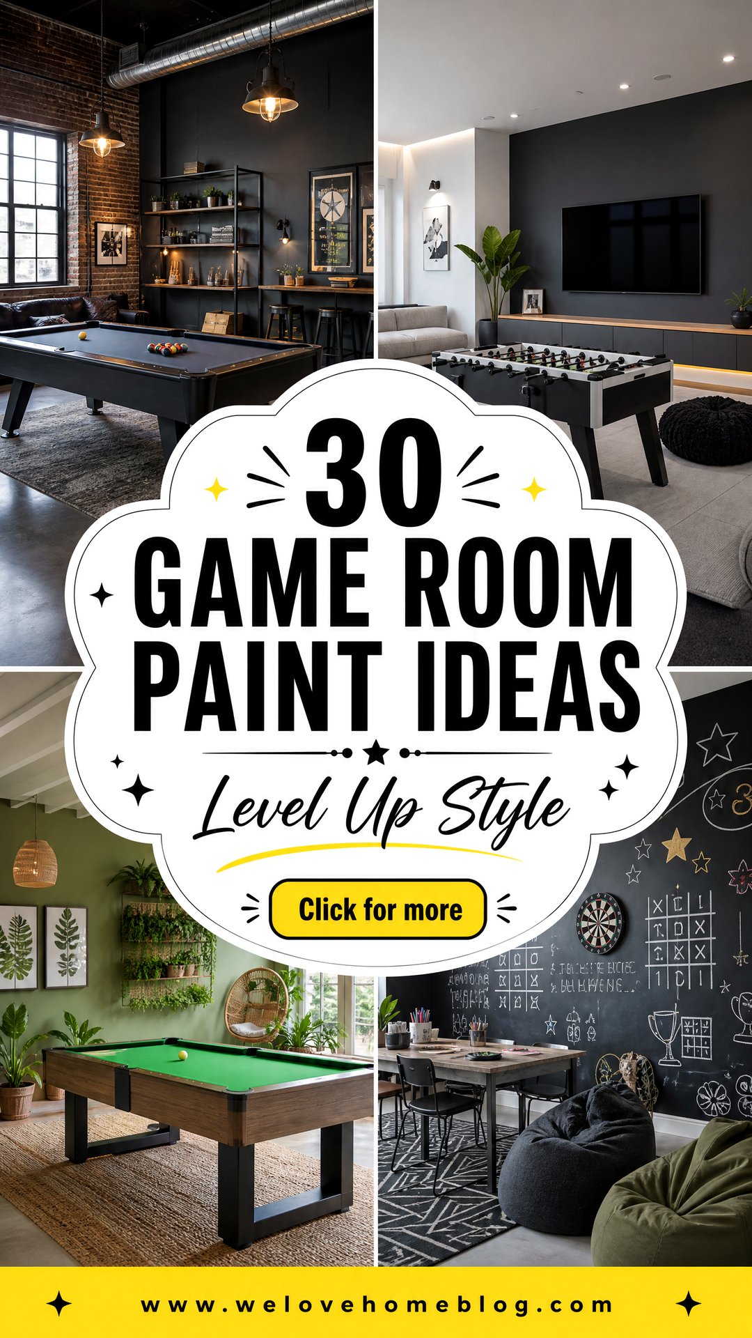 30 Game Room Paint Ideas to Level Up Your Space - 30 Game Room Paint Ideas to Level Up Your Space