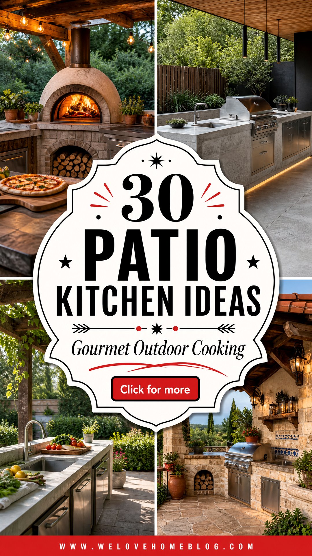 30 Gourmet Patio Kitchen Ideas for Outdoor Cooking - 30 Gourmet Patio Kitchen Ideas for Outdoor Cooking