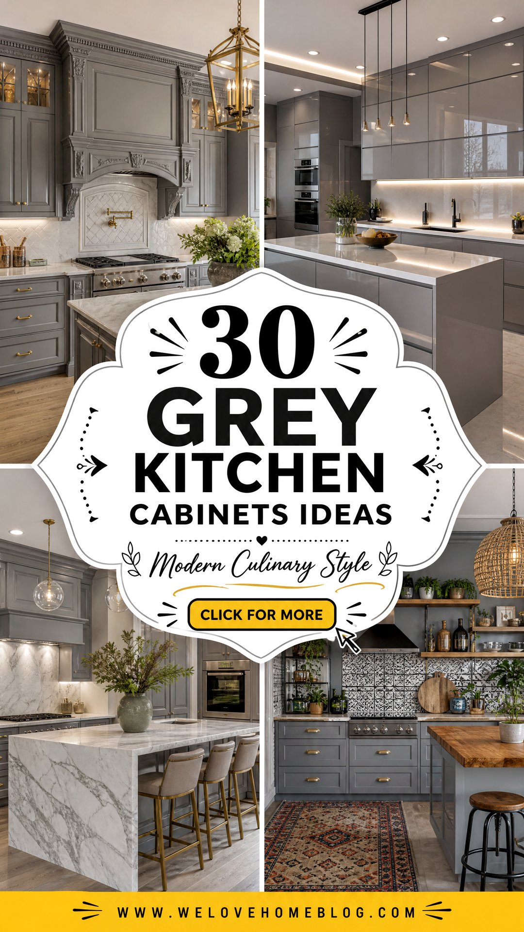 30 Grey Kitchen Cabinets Ideas for a Modern Culinary Space - 30 Grey Kitchen Cabinets Ideas for a Modern Culinary Space