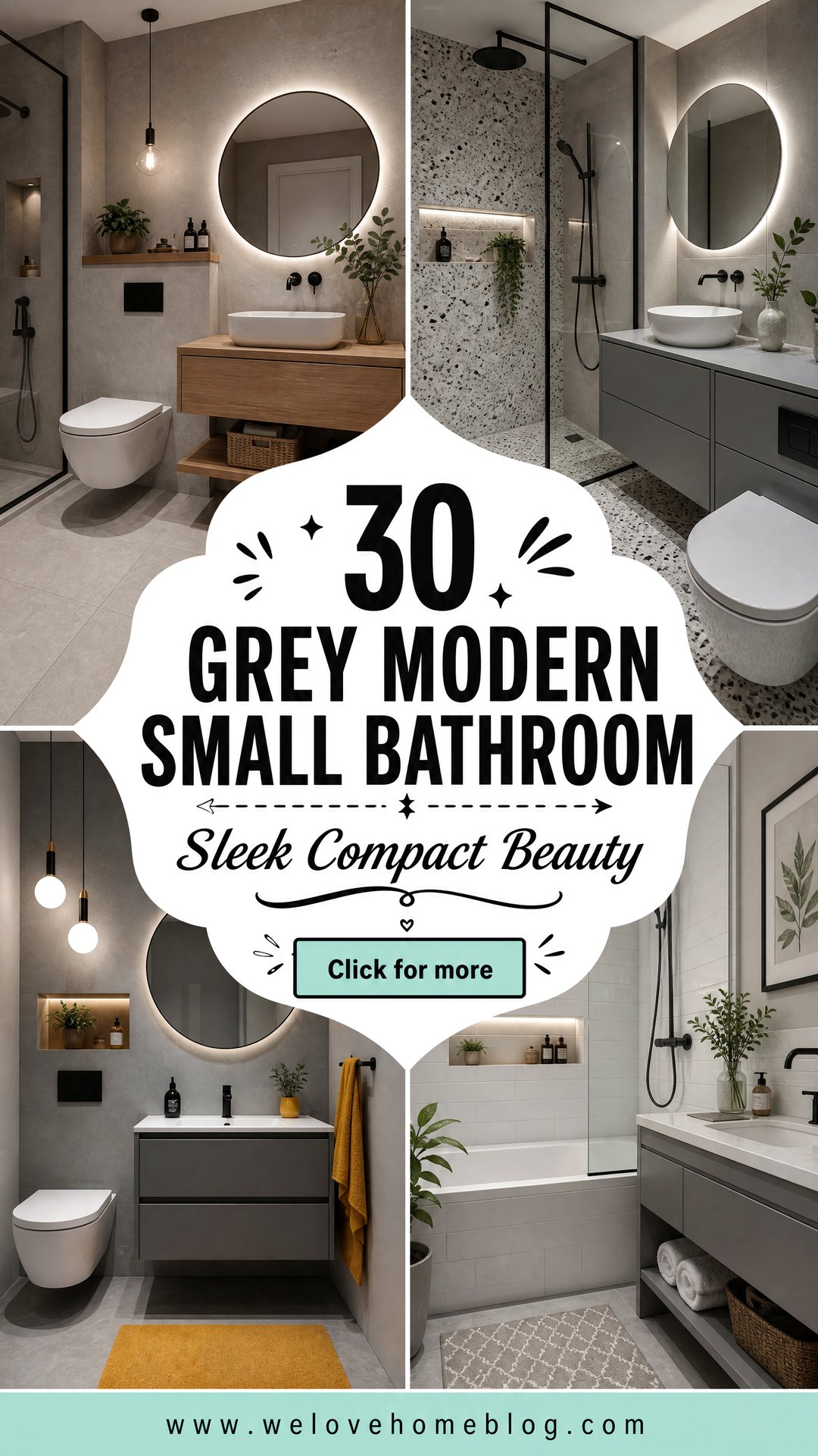 30 Grey Modern Small Bathroom Designs for Maximum Impact - 30 Grey Modern Small Bathroom Designs for Maximum Impact