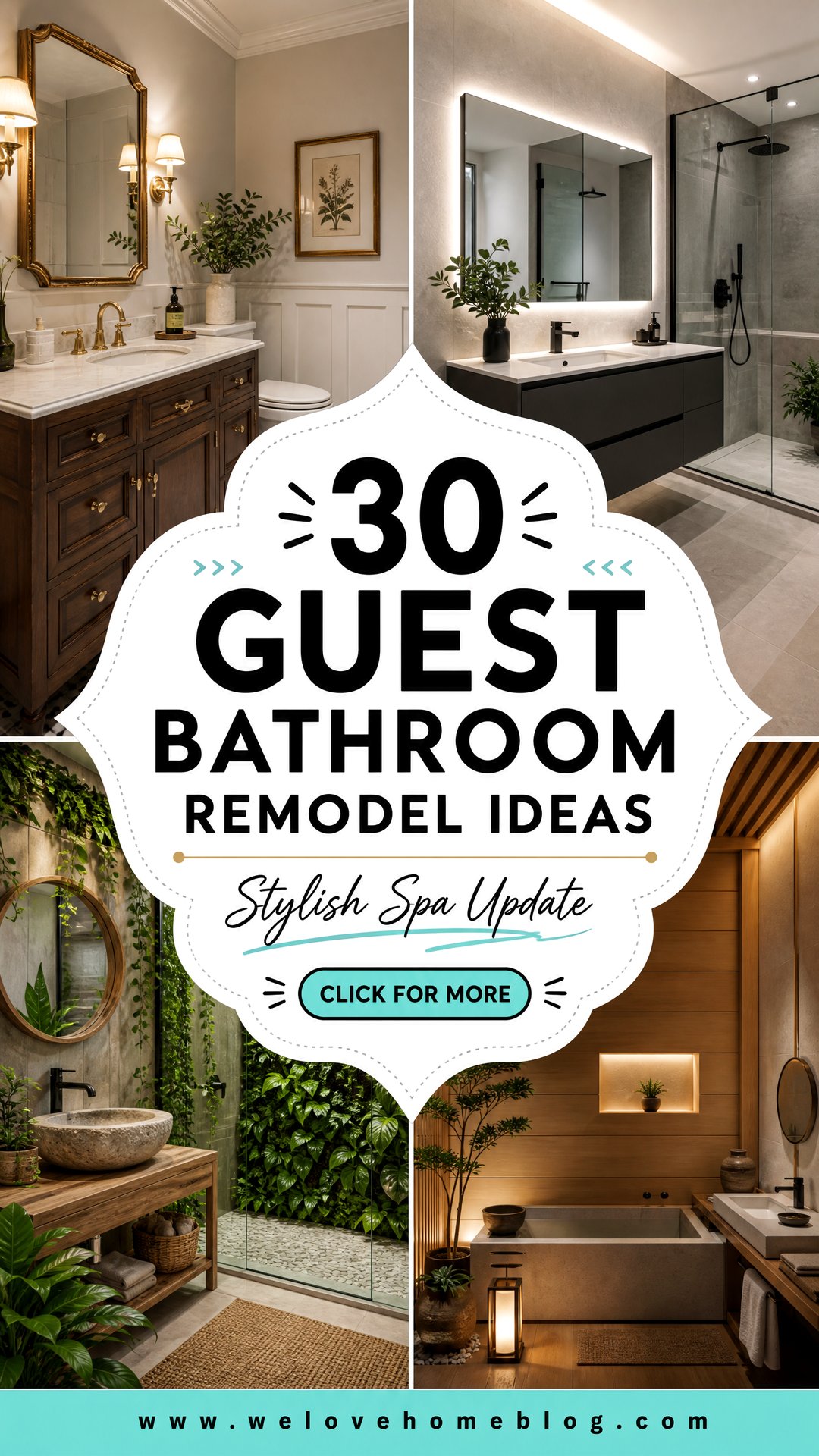 30 Guest Bathroom Remodel Ideas for a Stylish Update - 30 Guest Bathroom Remodel Ideas for a Stylish Update