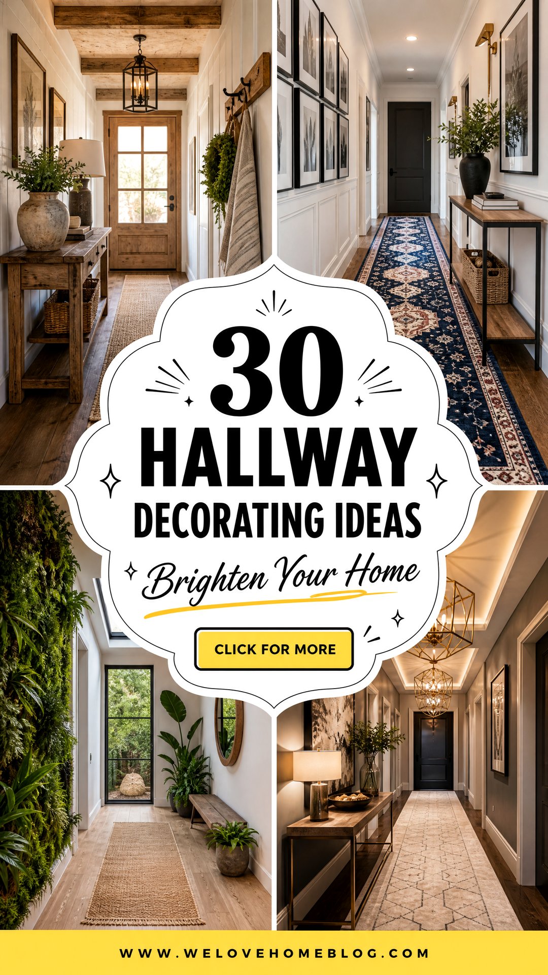 30 Hallway Decorating Ideas to Brighten Up Your Home - 30 Hallway Decorating Ideas to Brighten Up Your Home