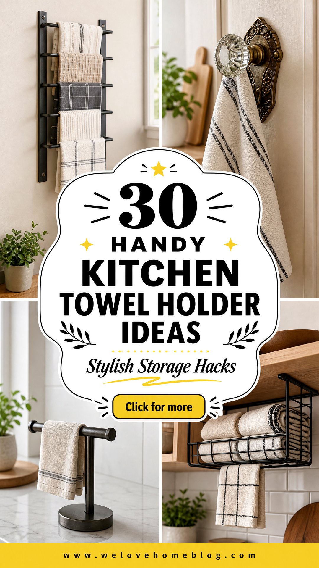 30 Handy Kitchen Towel Holder Ideas for Every Style - 30 Handy Kitchen Towel Holder Ideas for Every Style