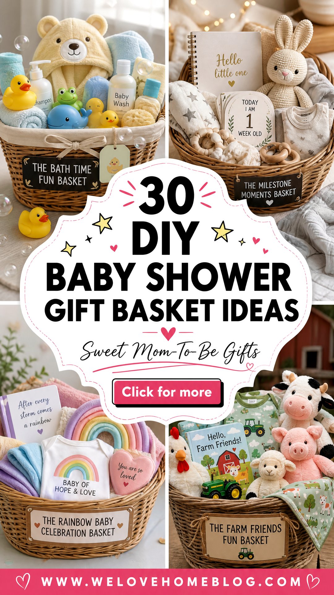 30 Homemade DIY Baby Shower Gift Basket Ideas for Mom - 30 Homemade DIY Baby Shower Gift Basket Ideas for Mom