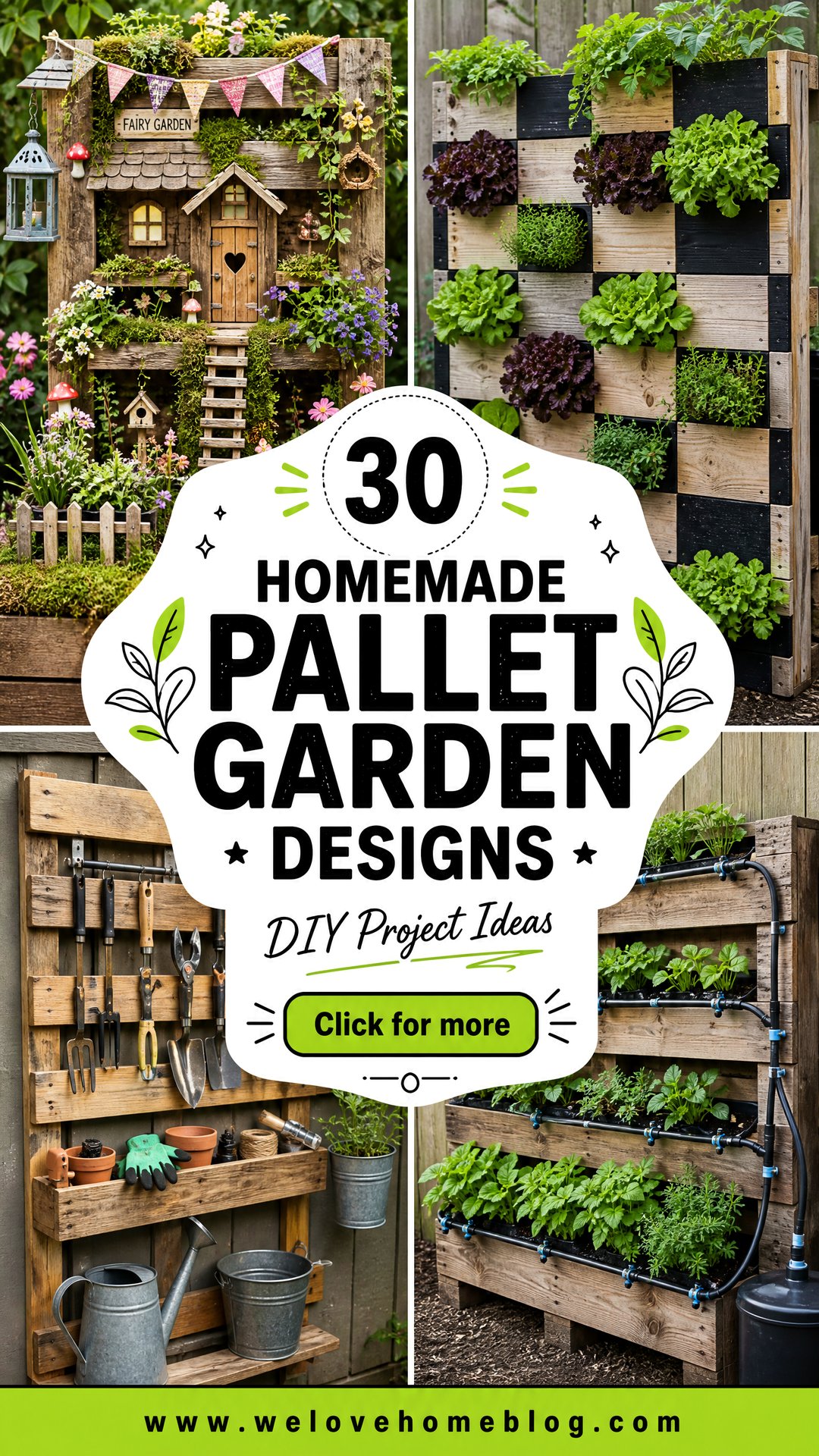 30 Homemade Pallet Garden Designs for DIY Projects - 30 Homemade Pallet Garden Designs for DIY Projects