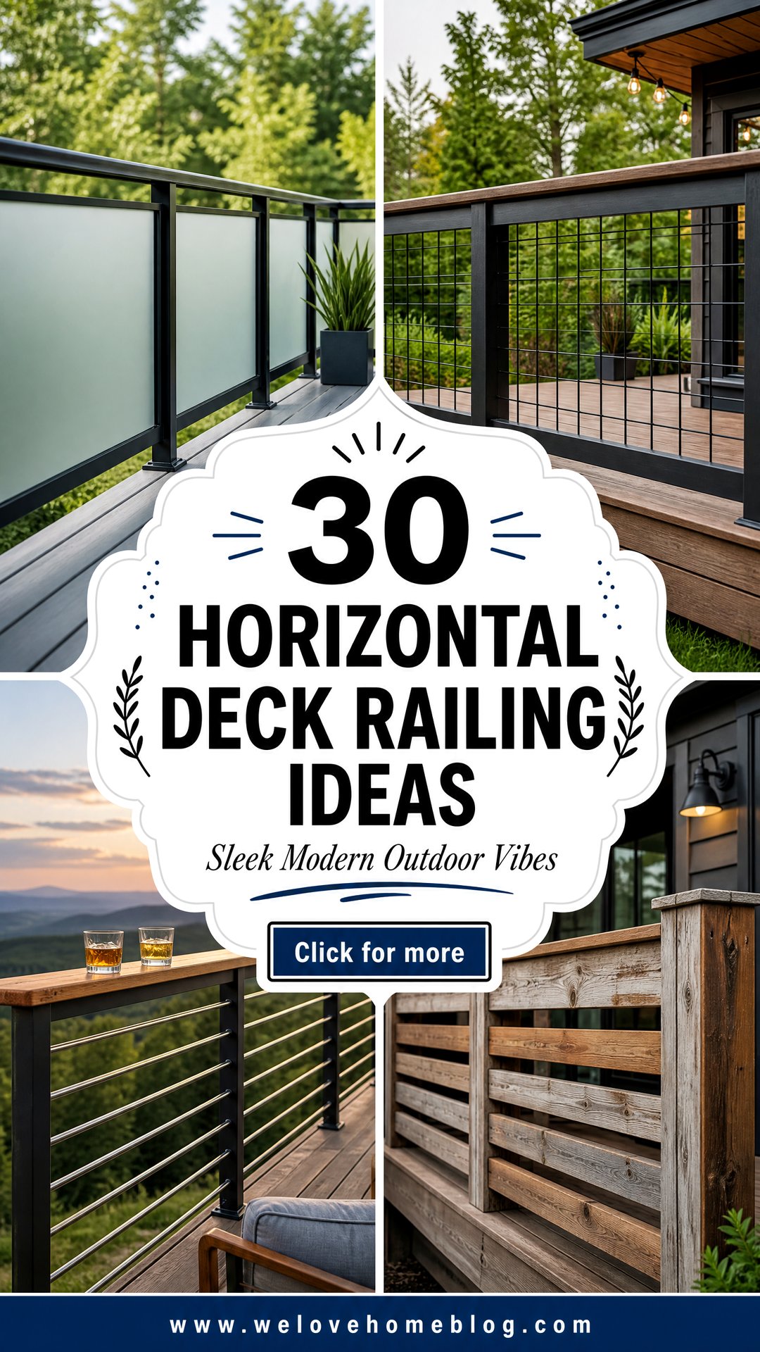 30 Horizontal Deck Railing Ideas for a Modern Look - 30 Horizontal Deck Railing Ideas for a Modern Look