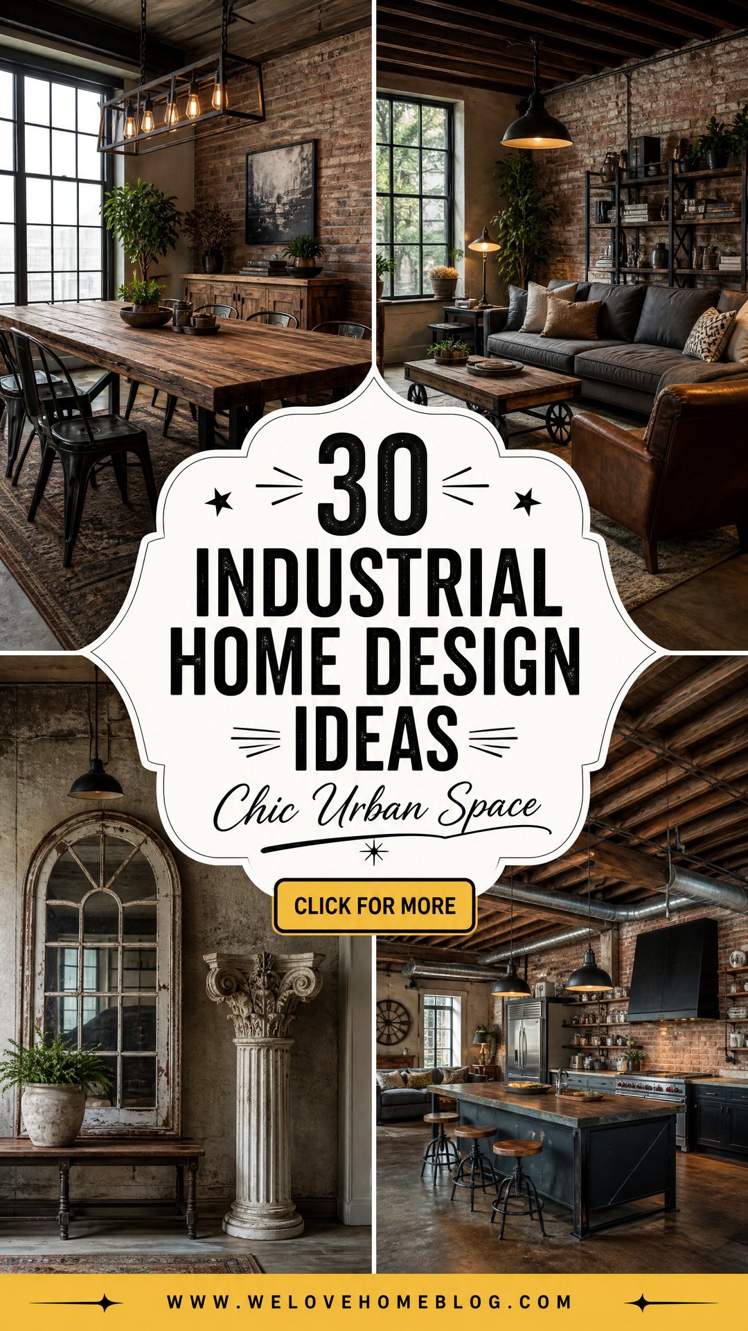 30 Industrial Home Design Ideas for a Chic Urban Space - 30 Industrial Home Design Ideas for a Chic Urban Space