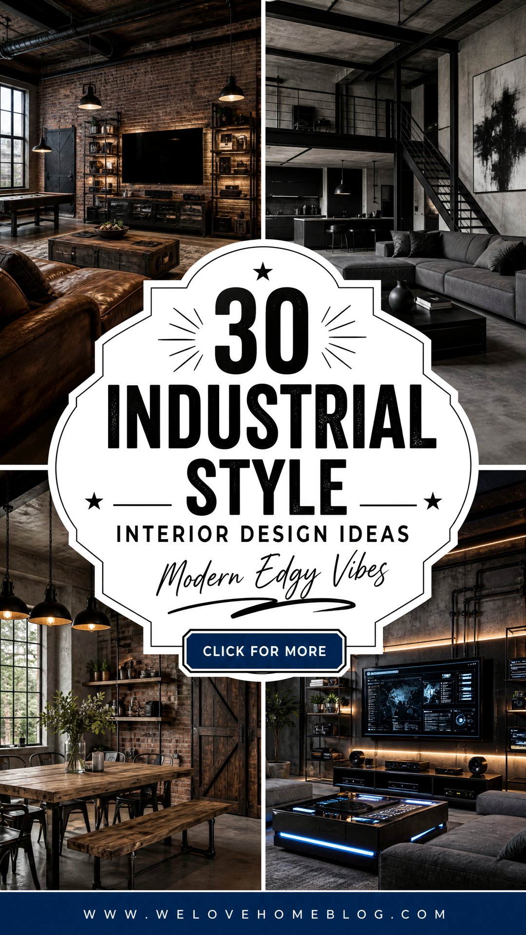 30 Industrial Style Interior Design Ideas for Modern Homes - 30 Industrial Style Interior Design Ideas for Modern Homes