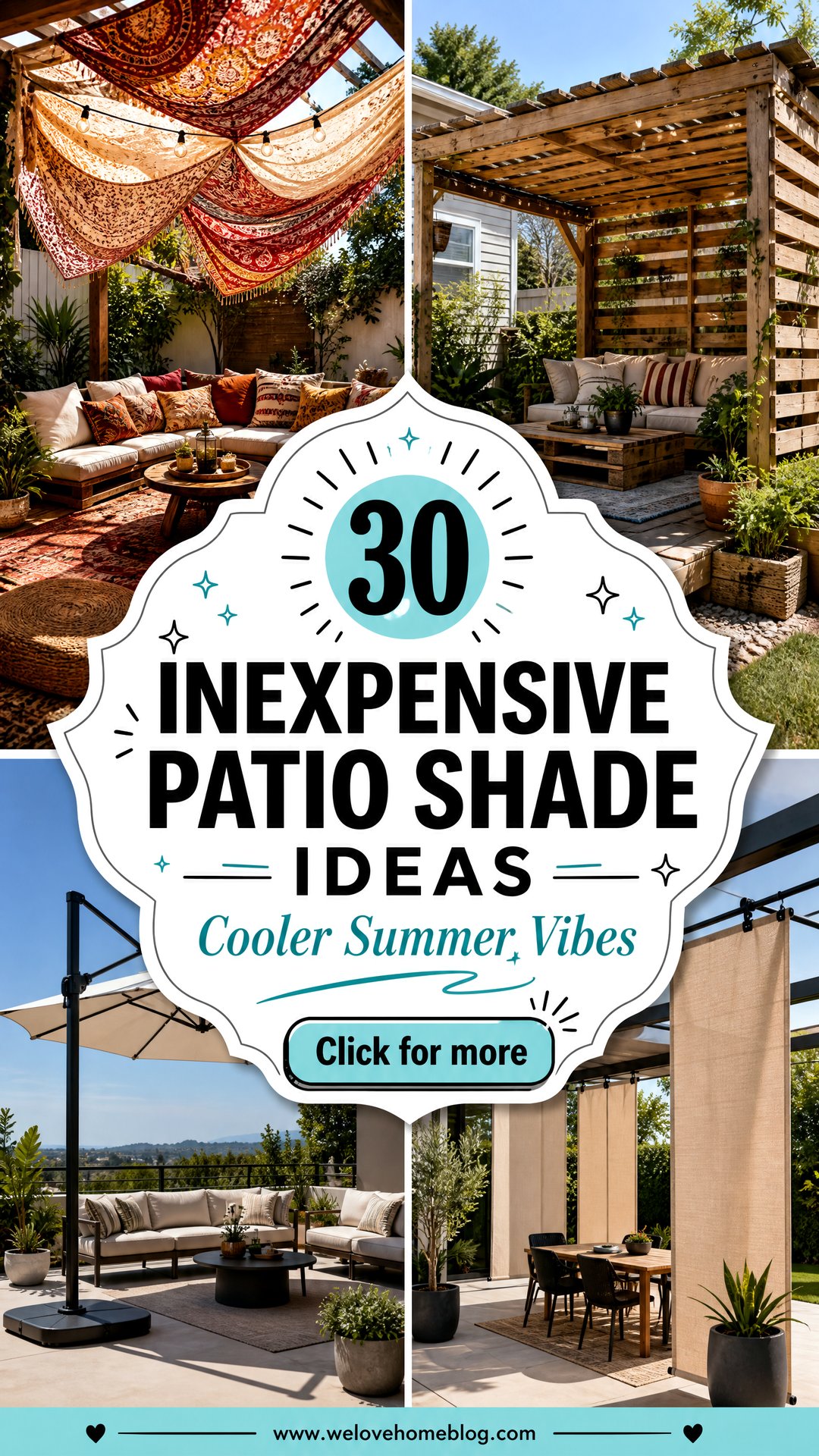 30 Inexpensive Patio Shade Ideas for a Cooler Summer - 30 Inexpensive Patio Shade Ideas for a Cooler Summer