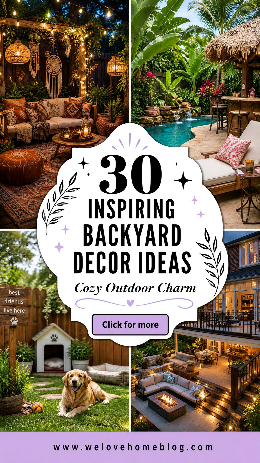 30 Inspiring Backyard Decor Ideas for a Cozy Outdoor Space - 30 Inspiring Backyard Decor Ideas for a Cozy Outdoor Space