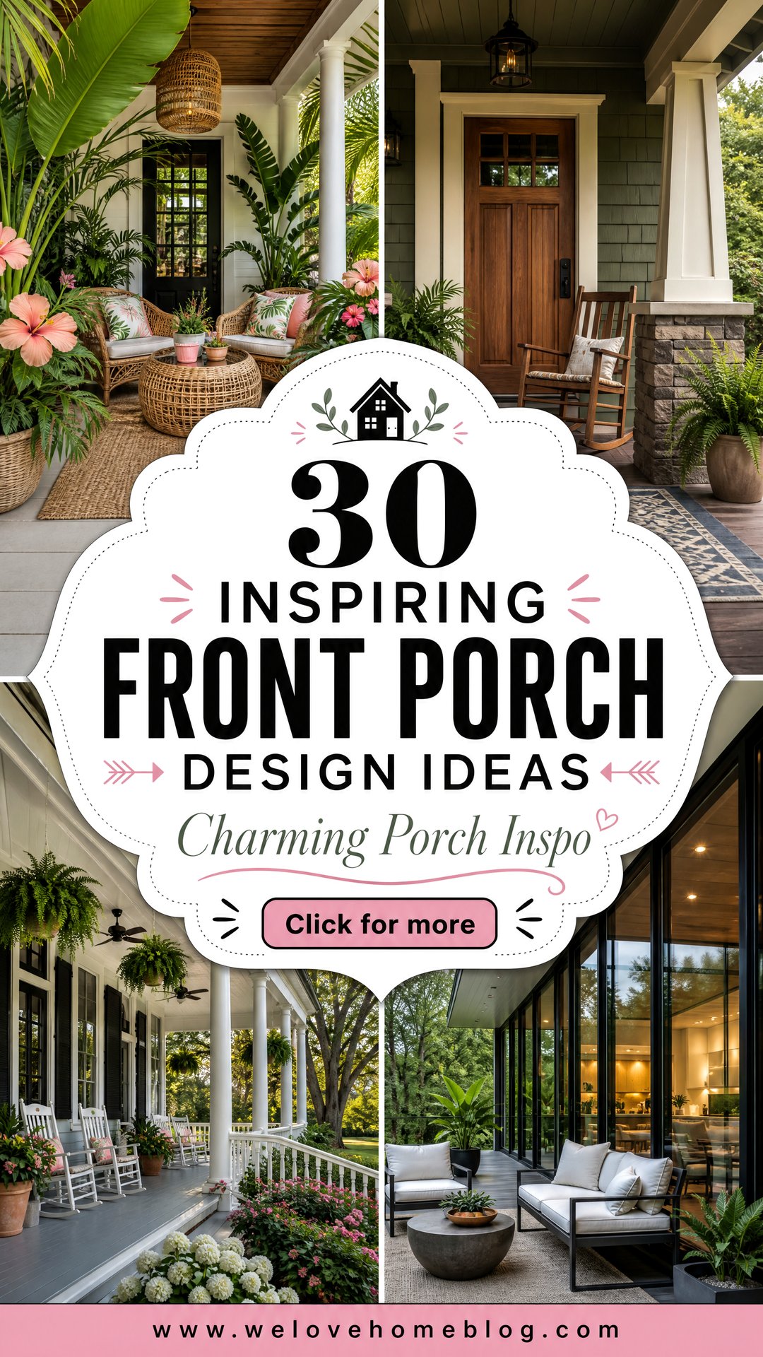 30 Inspiring Front Porch Design Ideas With Photos - 30 Inspiring Front Porch Design Ideas With Photos