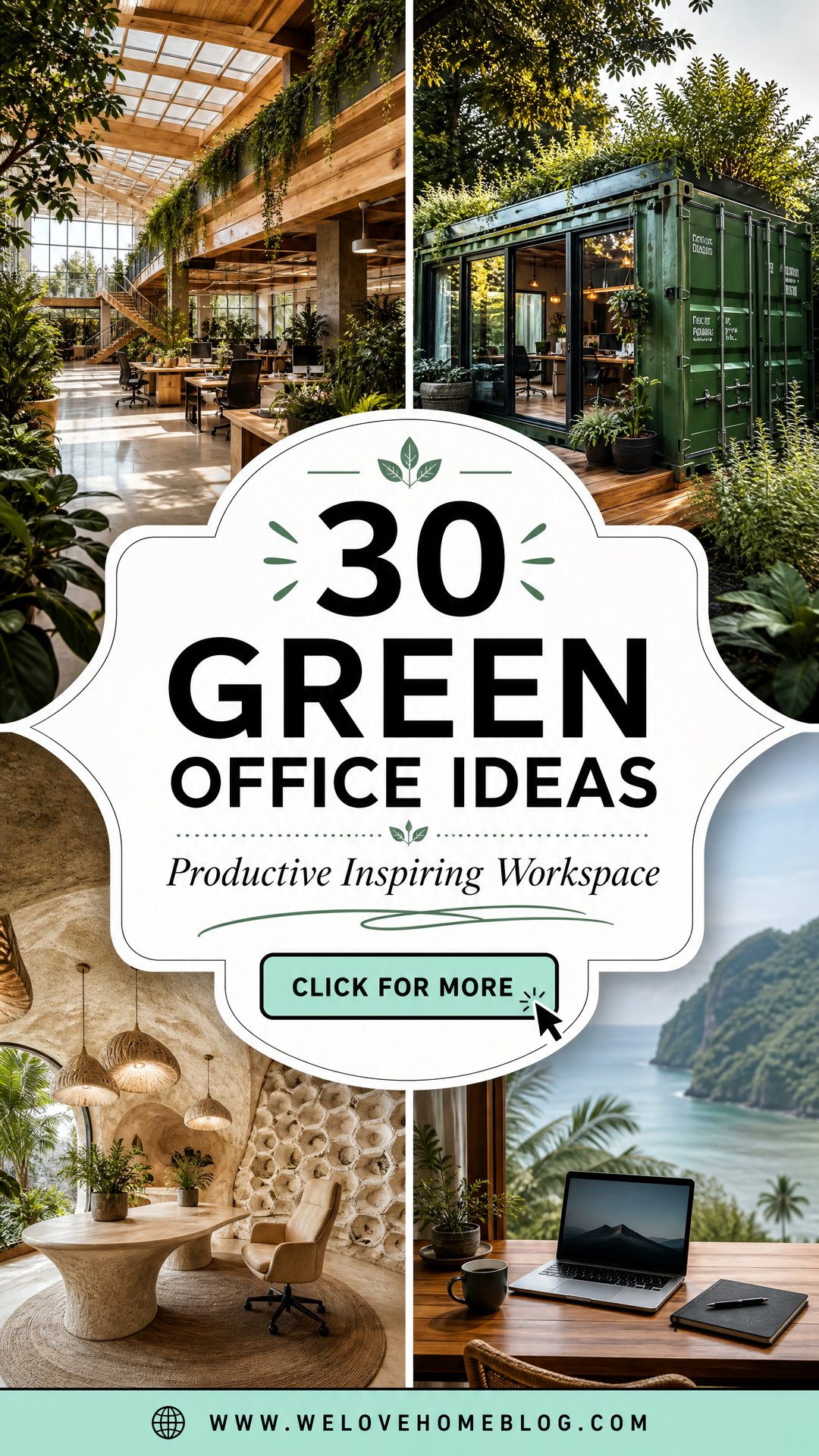 30 Inspiring Green Office Ideas for a Productive Workspace - 30 Inspiring Green Office Ideas for a Productive Workspace