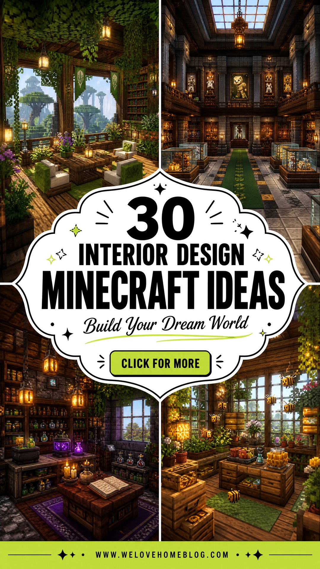 30 Interior Design Minecraft Ideas for Your Builds - 30 Interior Design Minecraft Ideas for Your Builds