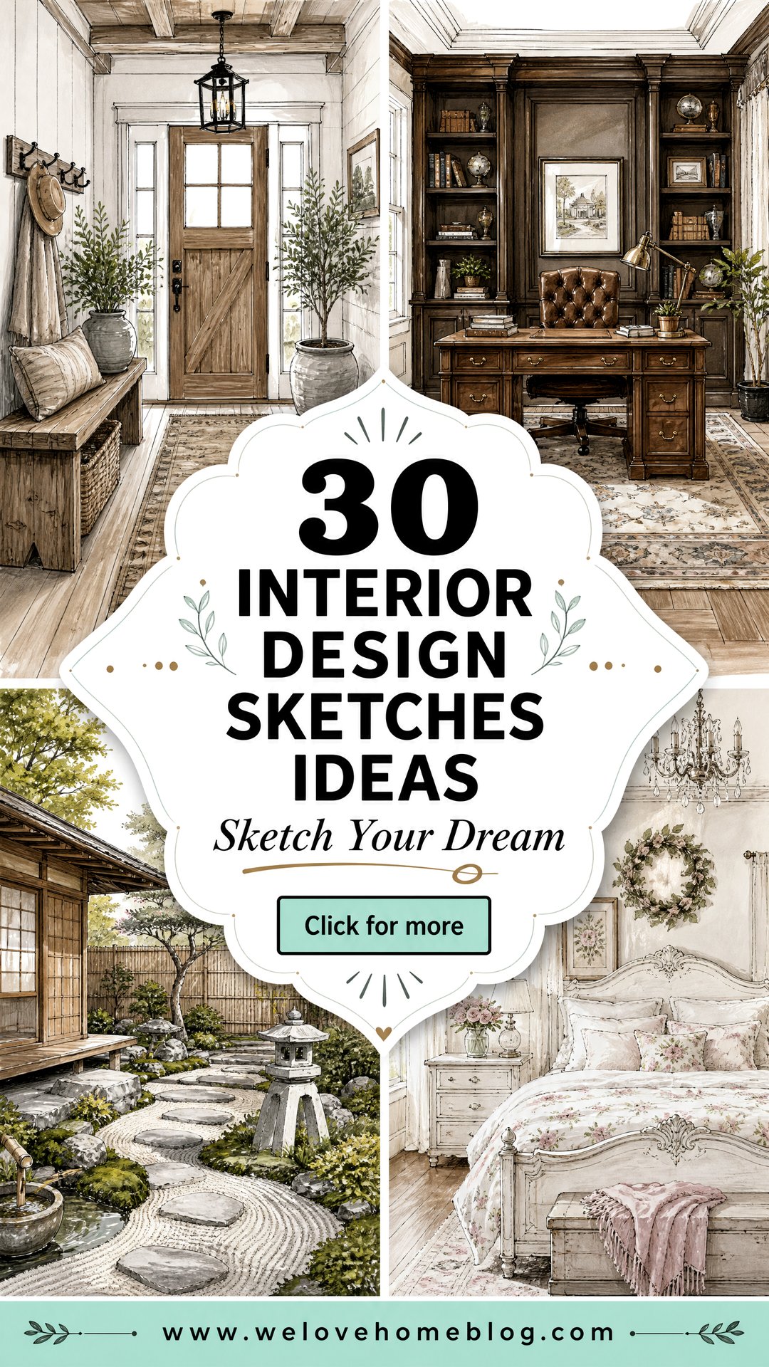 30 Interior Design Sketches Ideas to Start Planning - 30 Interior Design Sketches Ideas to Start Planning