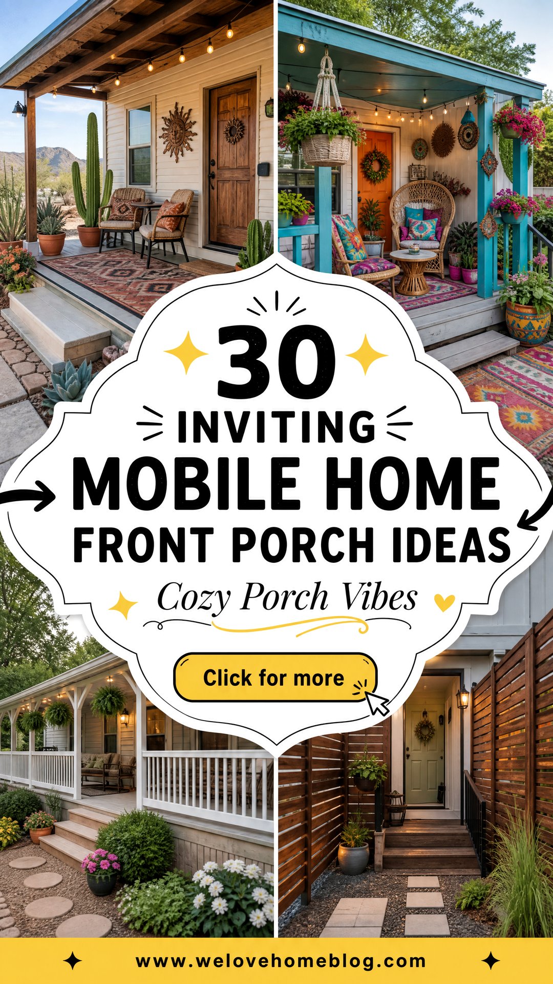 30 Inviting Mobile Home Front Porch Ideas to Copy - 30 Inviting Mobile Home Front Porch Ideas to Copy
