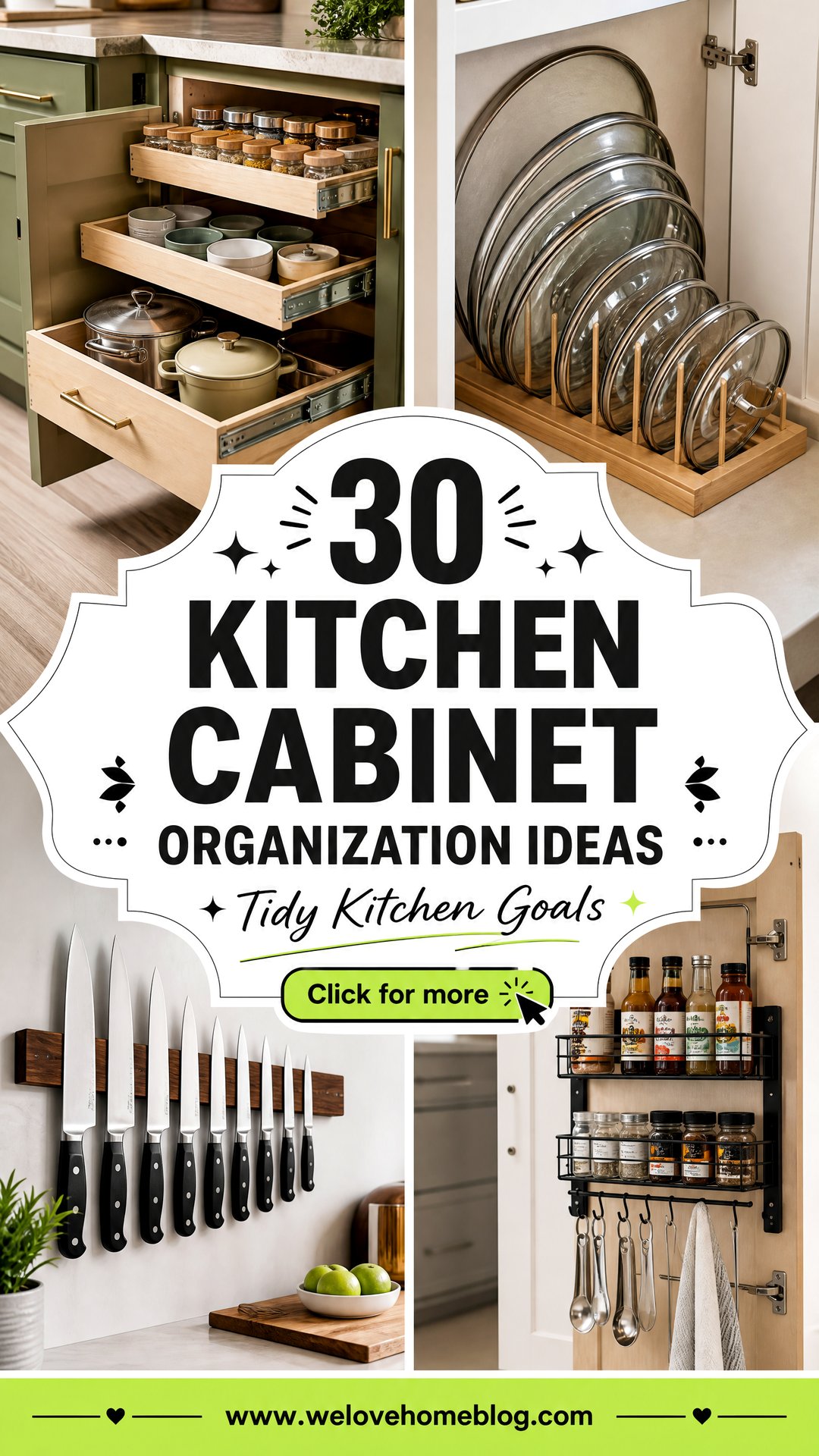 30 Kitchen Cabinet Organization Ideas for a Tidy Kitchen - 30 Kitchen Cabinet Organization Ideas for a Tidy Kitchen