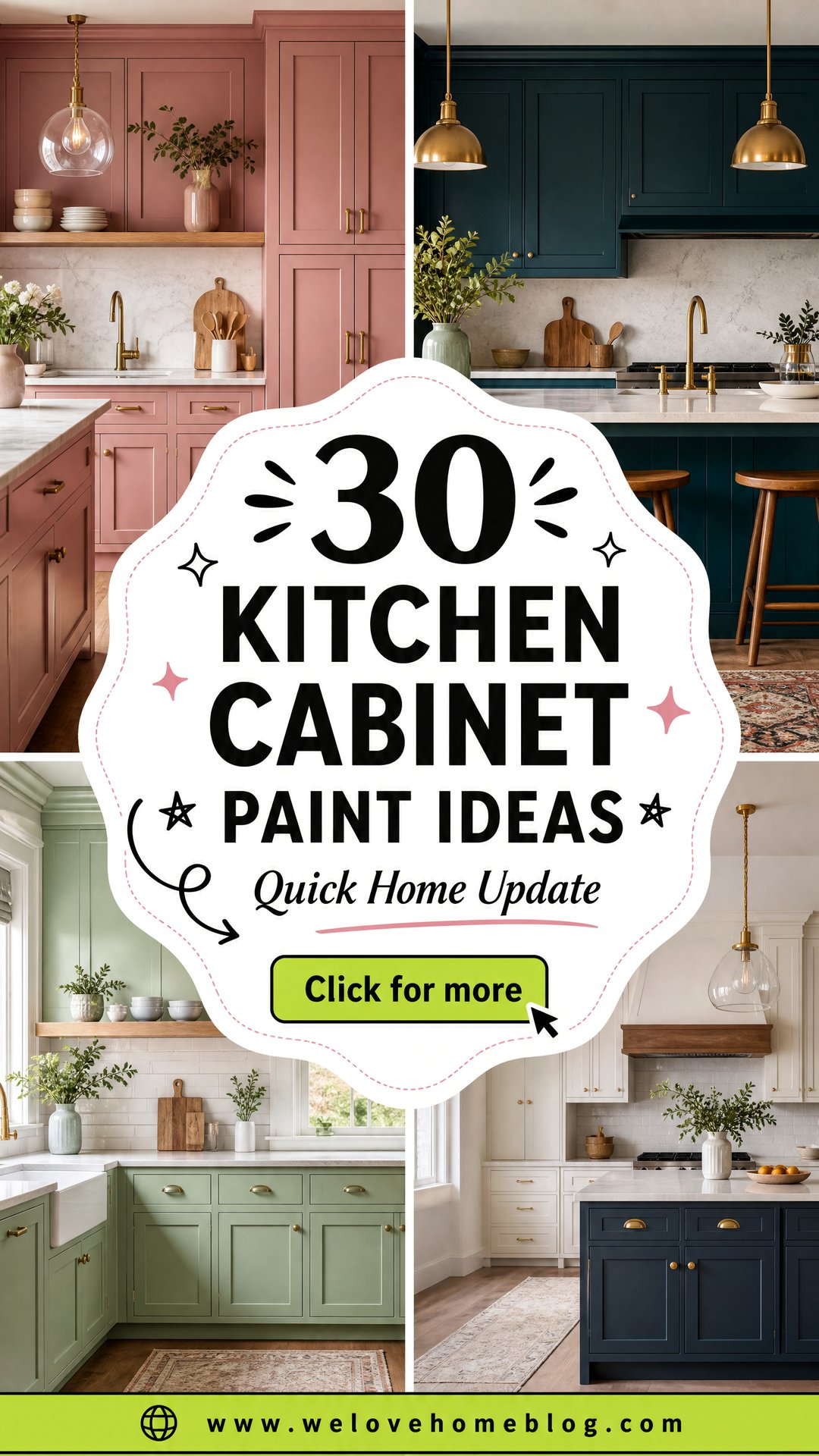 30 Kitchen Cabinet Paint Ideas for a Quick Home Update - 30 Kitchen Cabinet Paint Ideas for a Quick Home Update