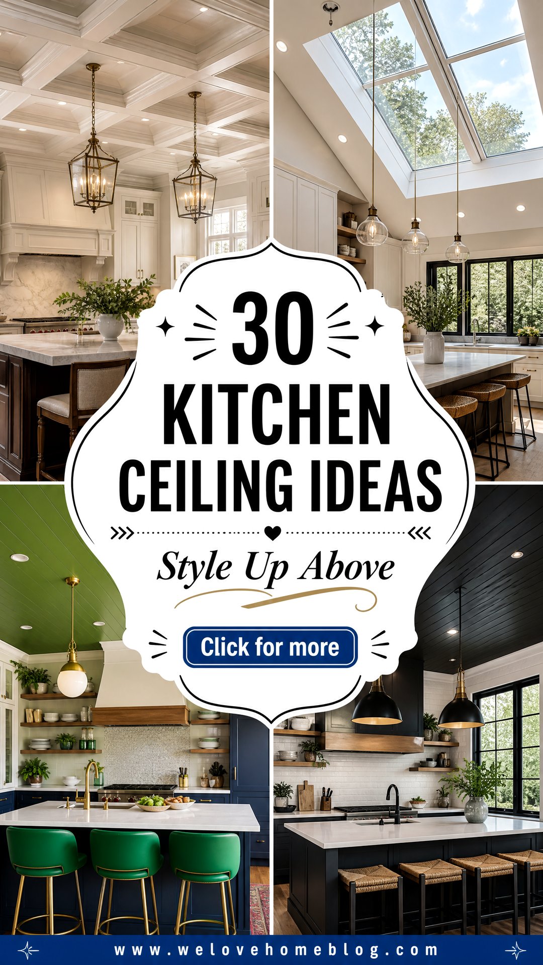 30 Kitchen Ceiling Ideas to Add Style to Your Interior - 30 Kitchen Ceiling Ideas to Add Style to Your Interior