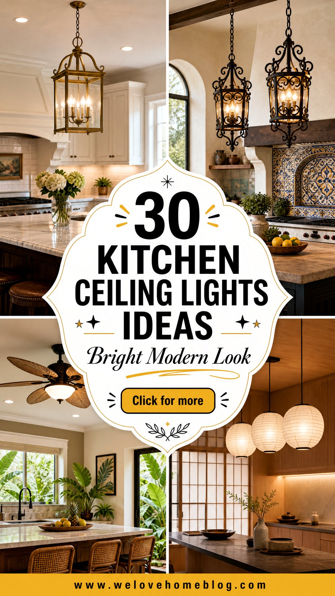 30 Kitchen Ceiling Lights Ideas for a Bright Modern Look - 30 Kitchen Ceiling Lights Ideas for a Bright Modern Look