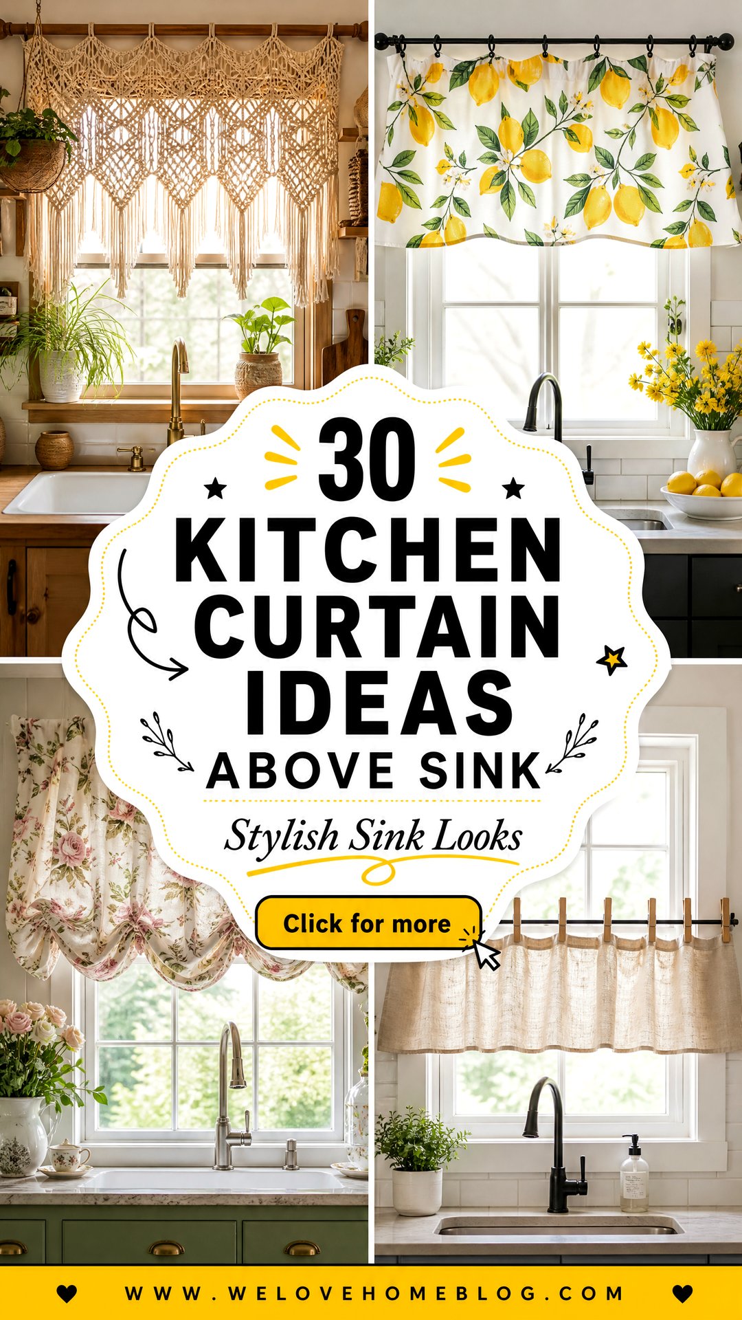 30 Kitchen Curtain Ideas Above Sink for Style - 30 Kitchen Curtain Ideas Above Sink for Style