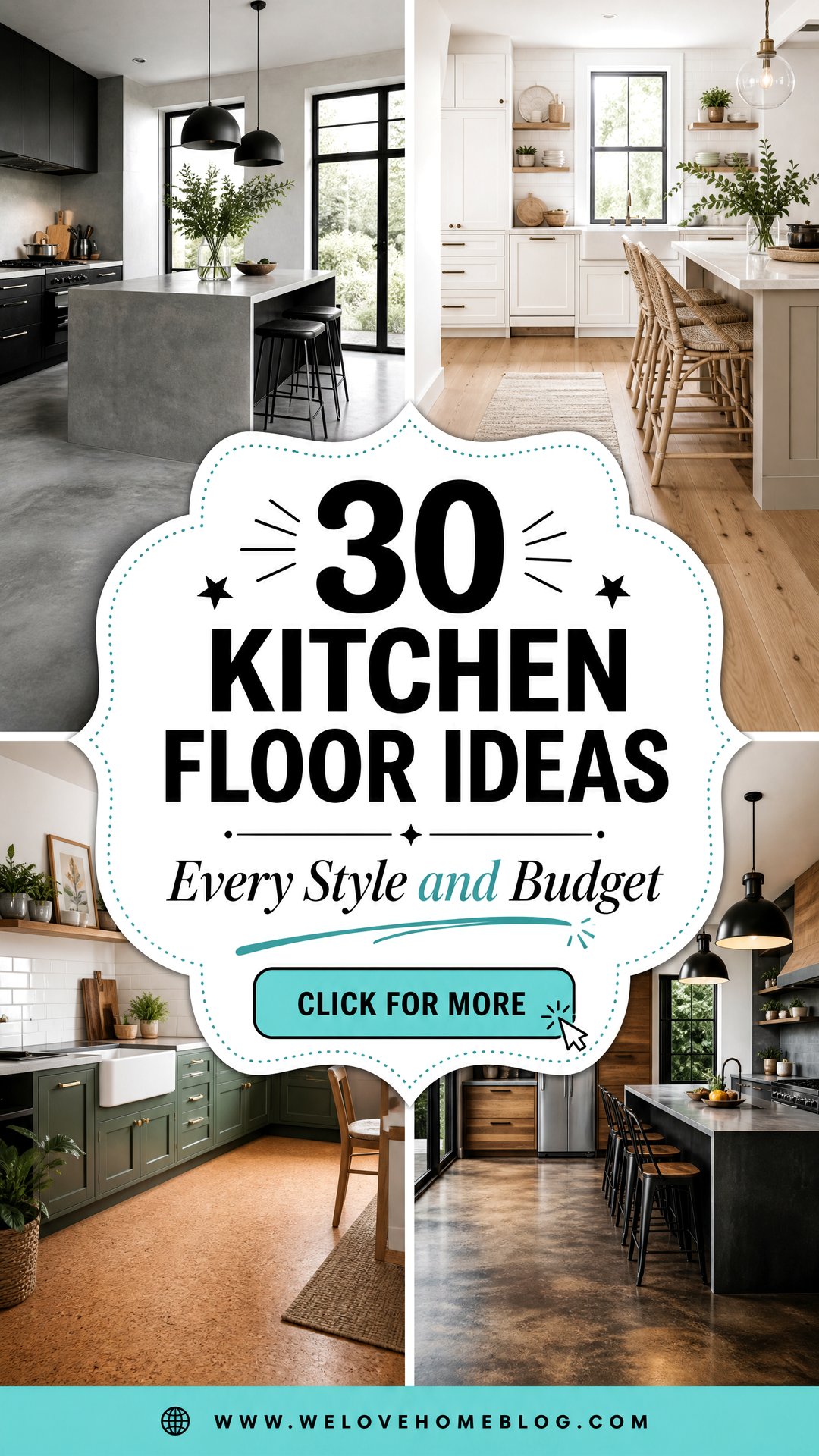 30 Kitchen Floor Ideas for Every Style and Budget - 30 Kitchen Floor Ideas for Every Style and Budget