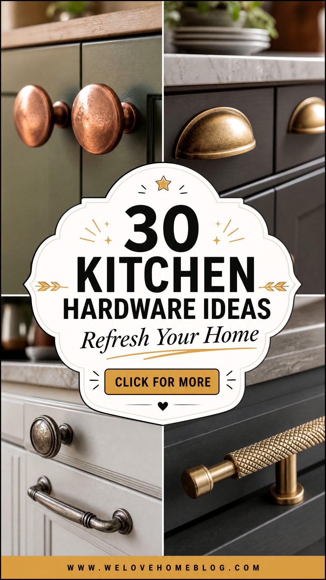 30 Kitchen Hardware Ideas to Refresh Your Home - 30 Kitchen Hardware Ideas to Refresh Your Home