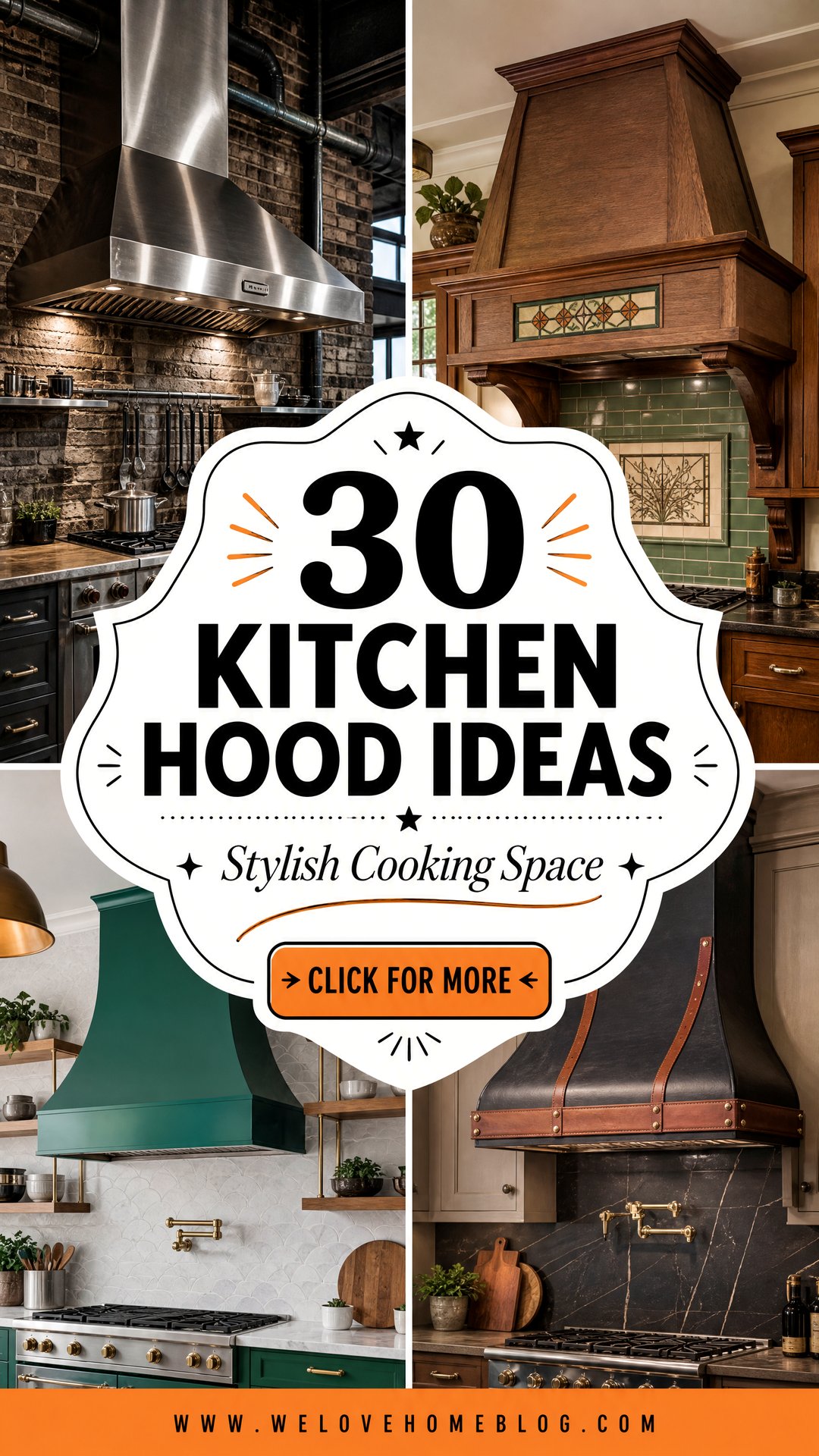 30 Kitchen Hood Ideas for a Stylish Cooking Space - 30 Kitchen Hood Ideas for a Stylish Cooking Space