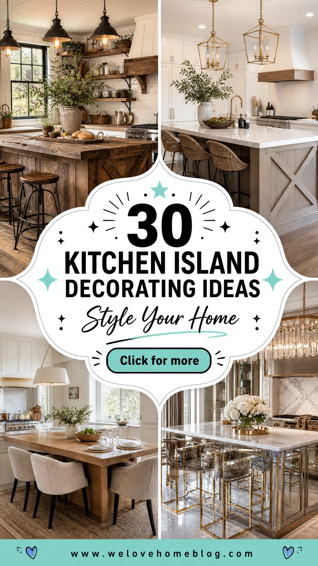 30 Kitchen Island Decorating Ideas for Your Home - 30 Kitchen Island Decorating Ideas for Your Home