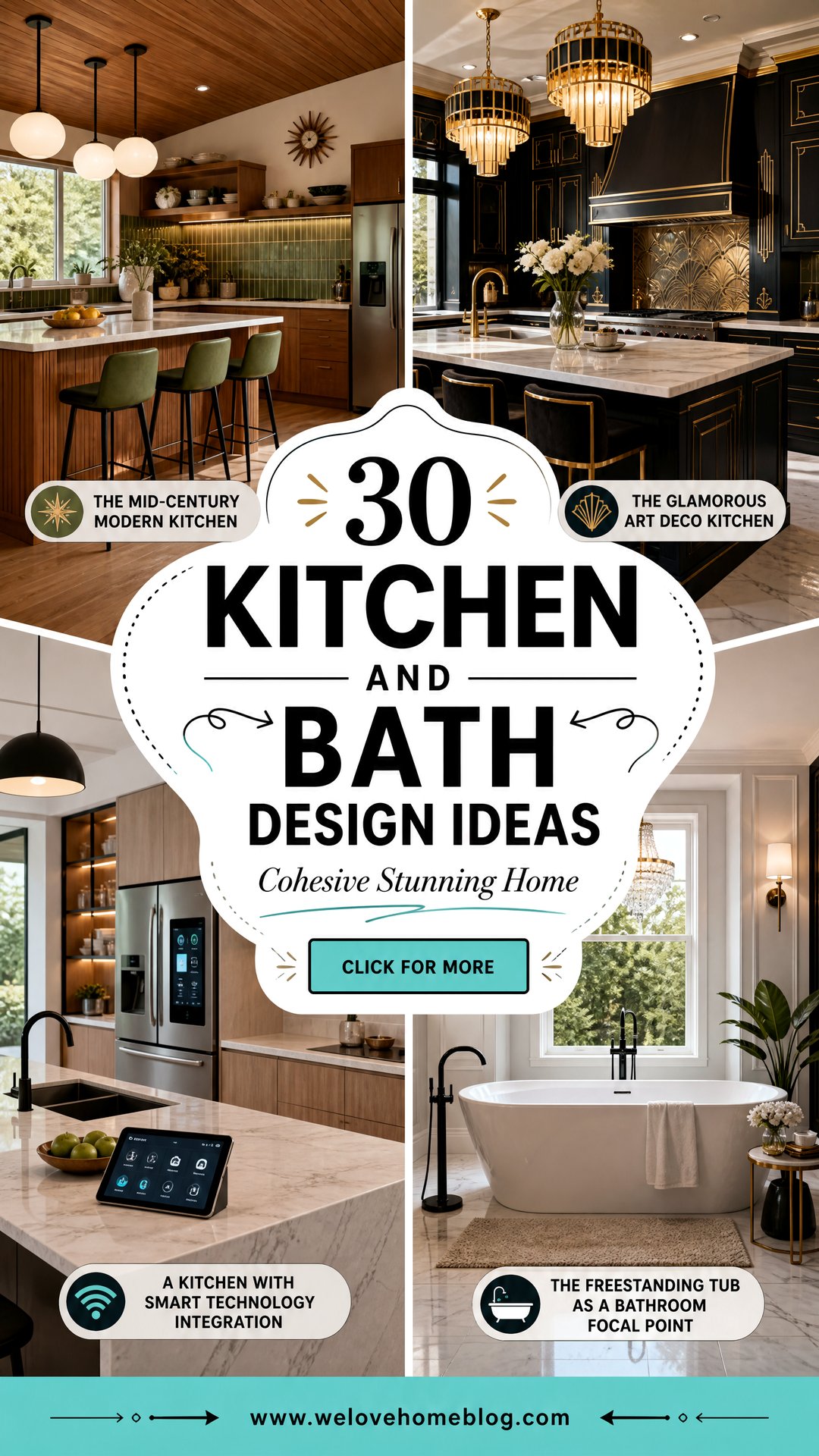 30 Kitchen and Bath Design Ideas for a Cohesive Home - 30 Kitchen and Bath Design Ideas for a Cohesive Home