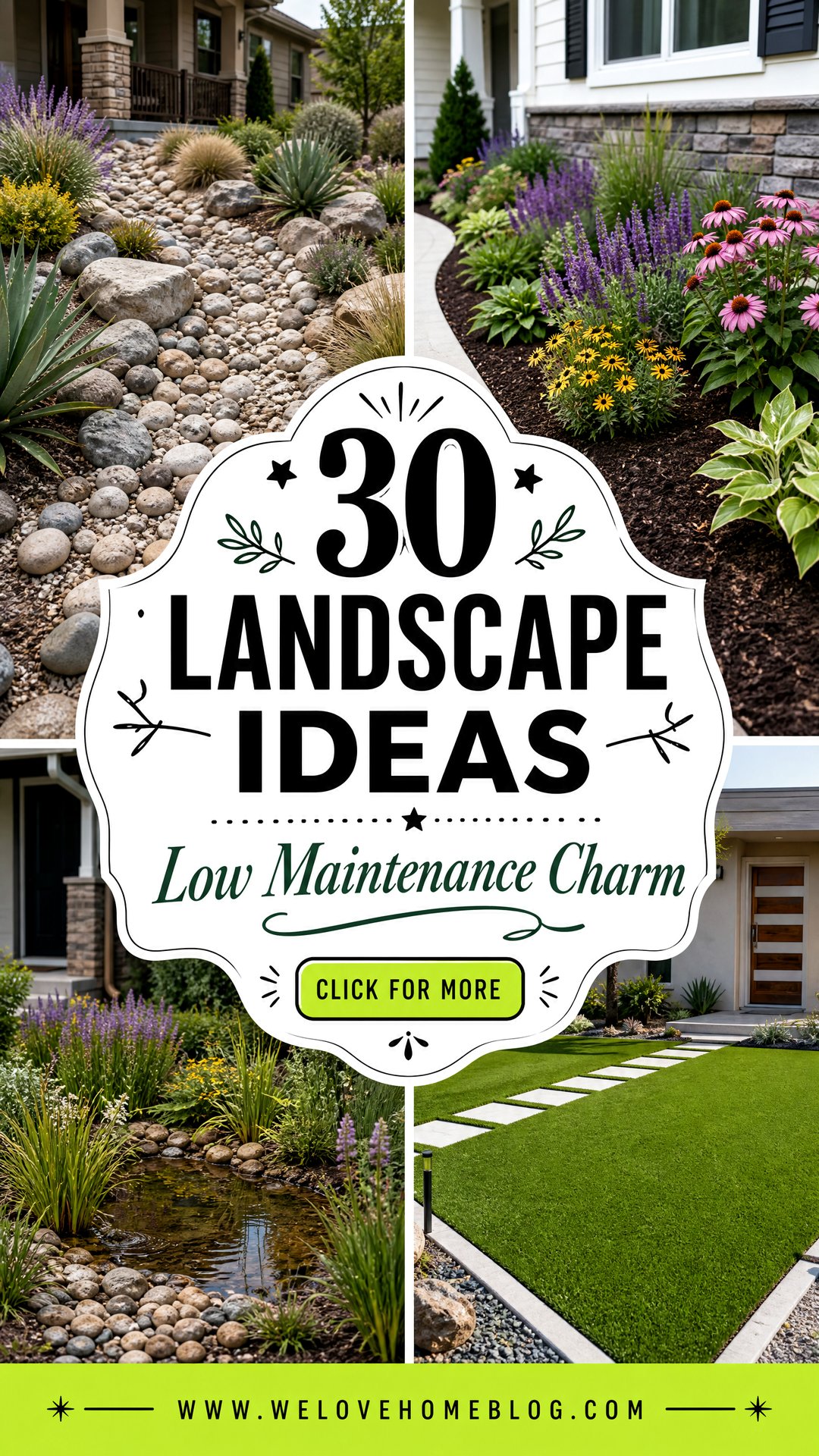 30 Landscape Ideas for Front of House Low Maintenance - 30 Landscape Ideas for Front of House Low Maintenance