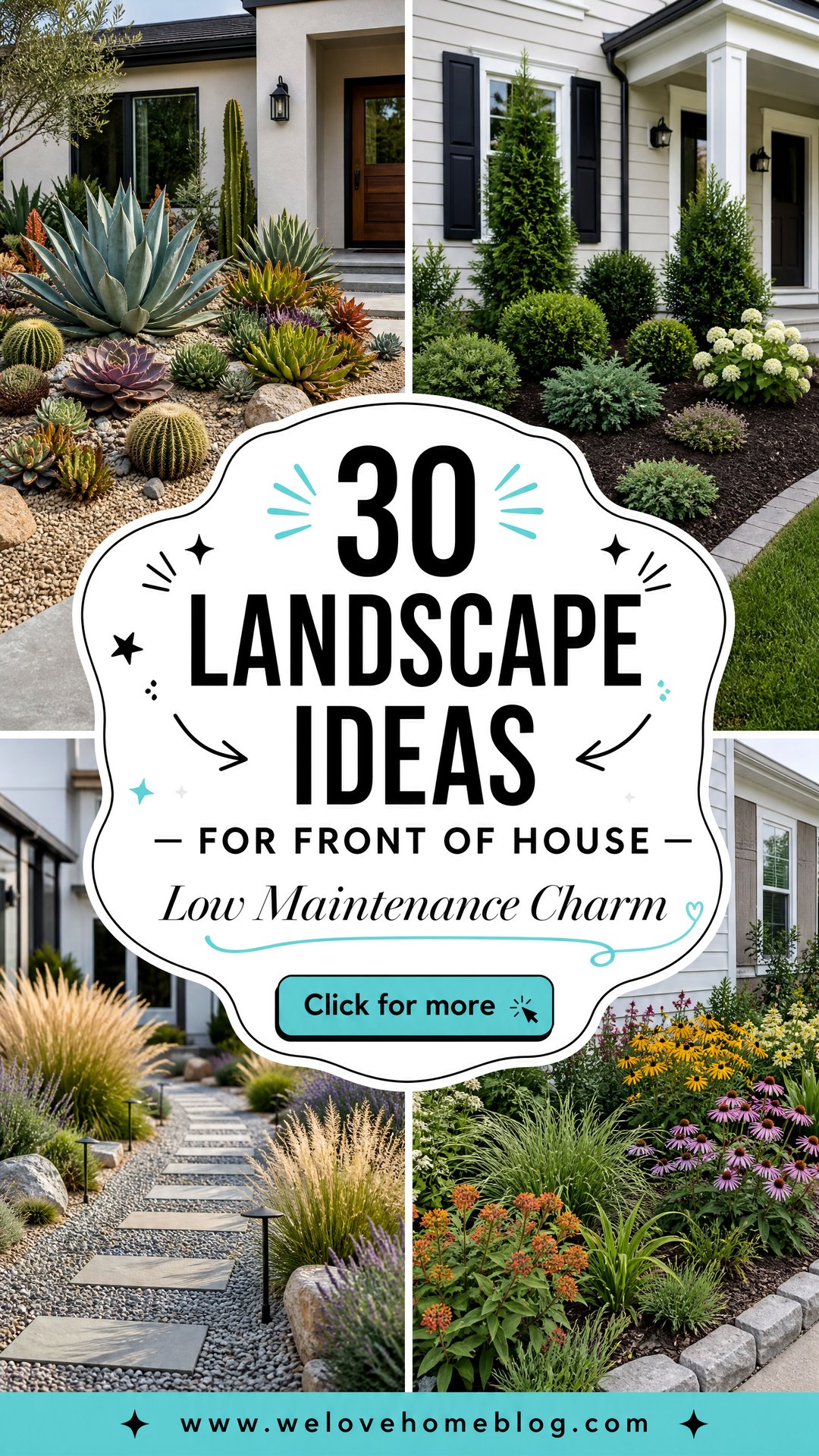 30 Landscape Ideas for Front of House Low Maintenance - 30 Landscape Ideas for Front of House Low Maintenance