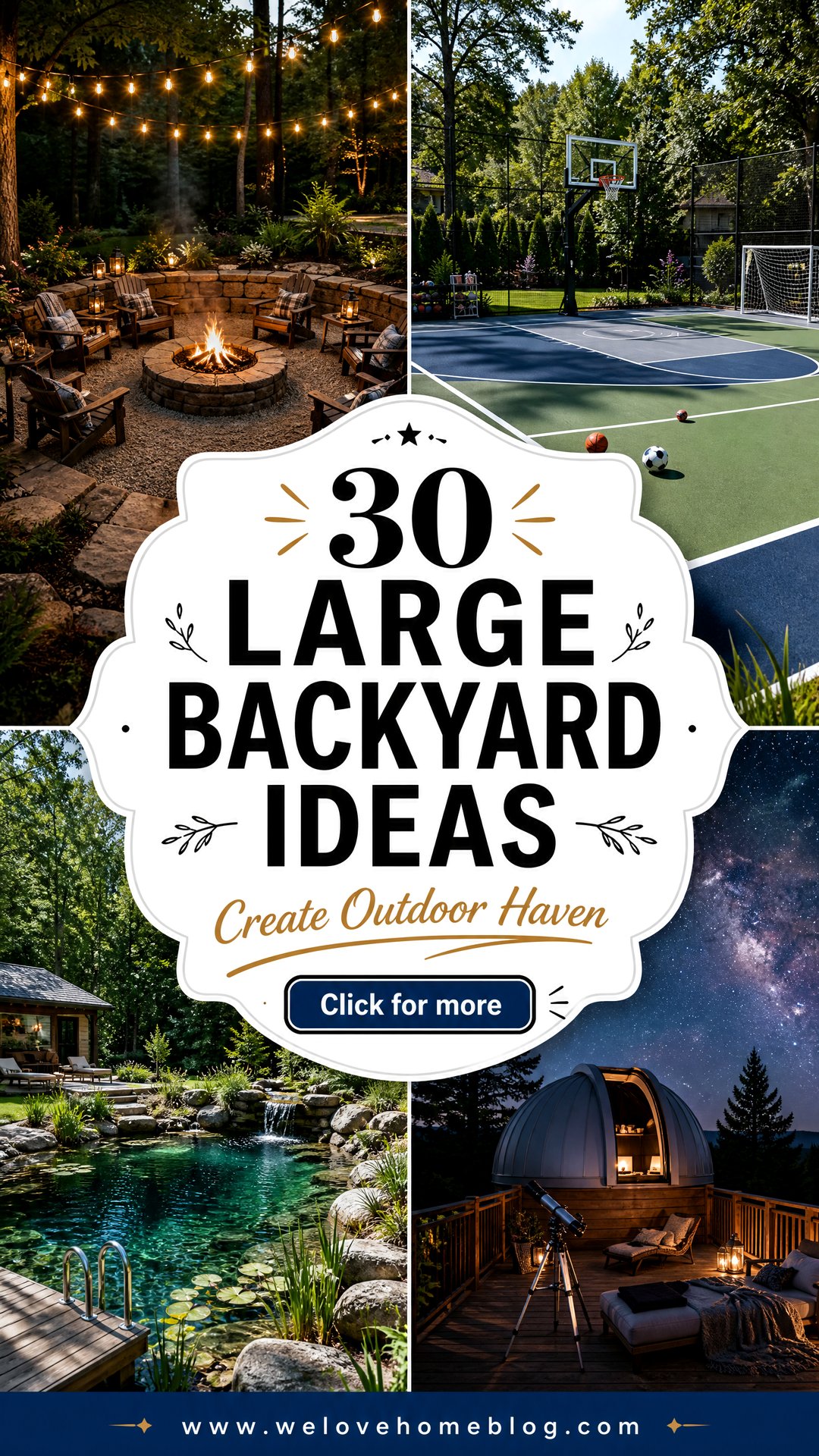 30 Large Backyard Ideas to Create an Outdoor Haven - 30 Large Backyard Ideas to Create an Outdoor Haven