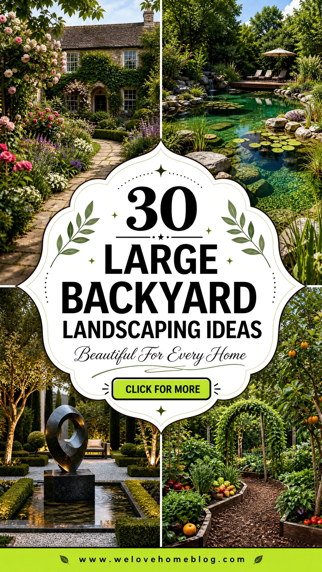 30 Large Backyard Landscaping Ideas for Every Home - 30 Large Backyard Landscaping Ideas for Every Home