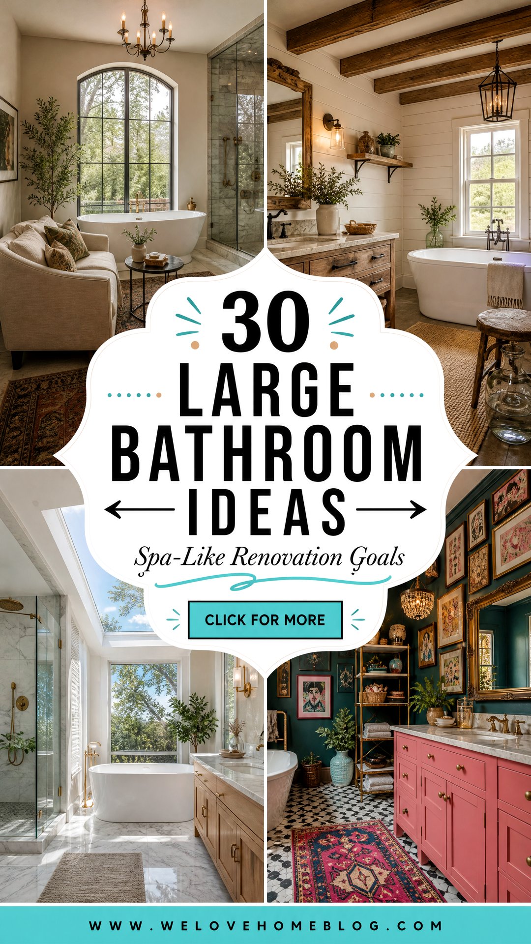 30 Large Bathroom Ideas for a Spa-Like Renovation - 30 Large Bathroom Ideas for a Spa-Like Renovation
