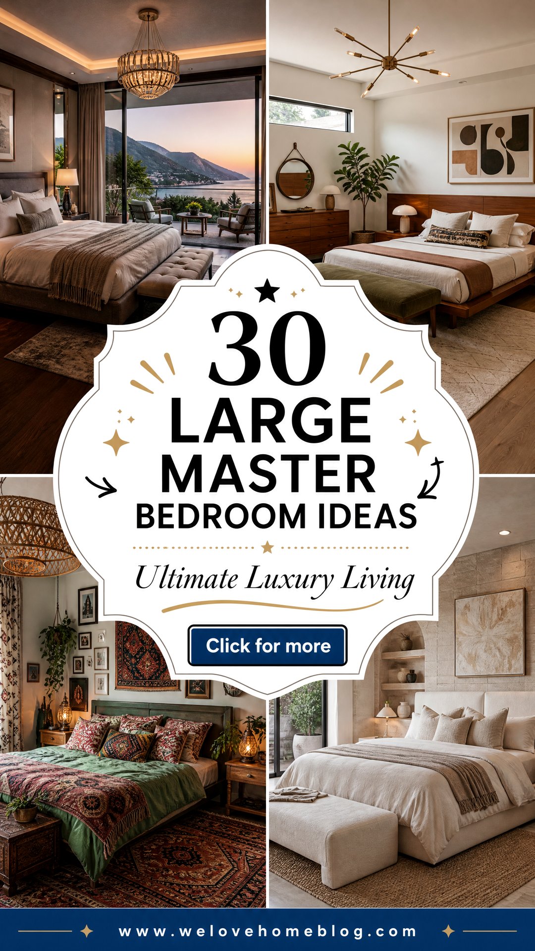 30 Large Master Bedroom Ideas for Ultimate Luxury - 30 Large Master Bedroom Ideas for Ultimate Luxury