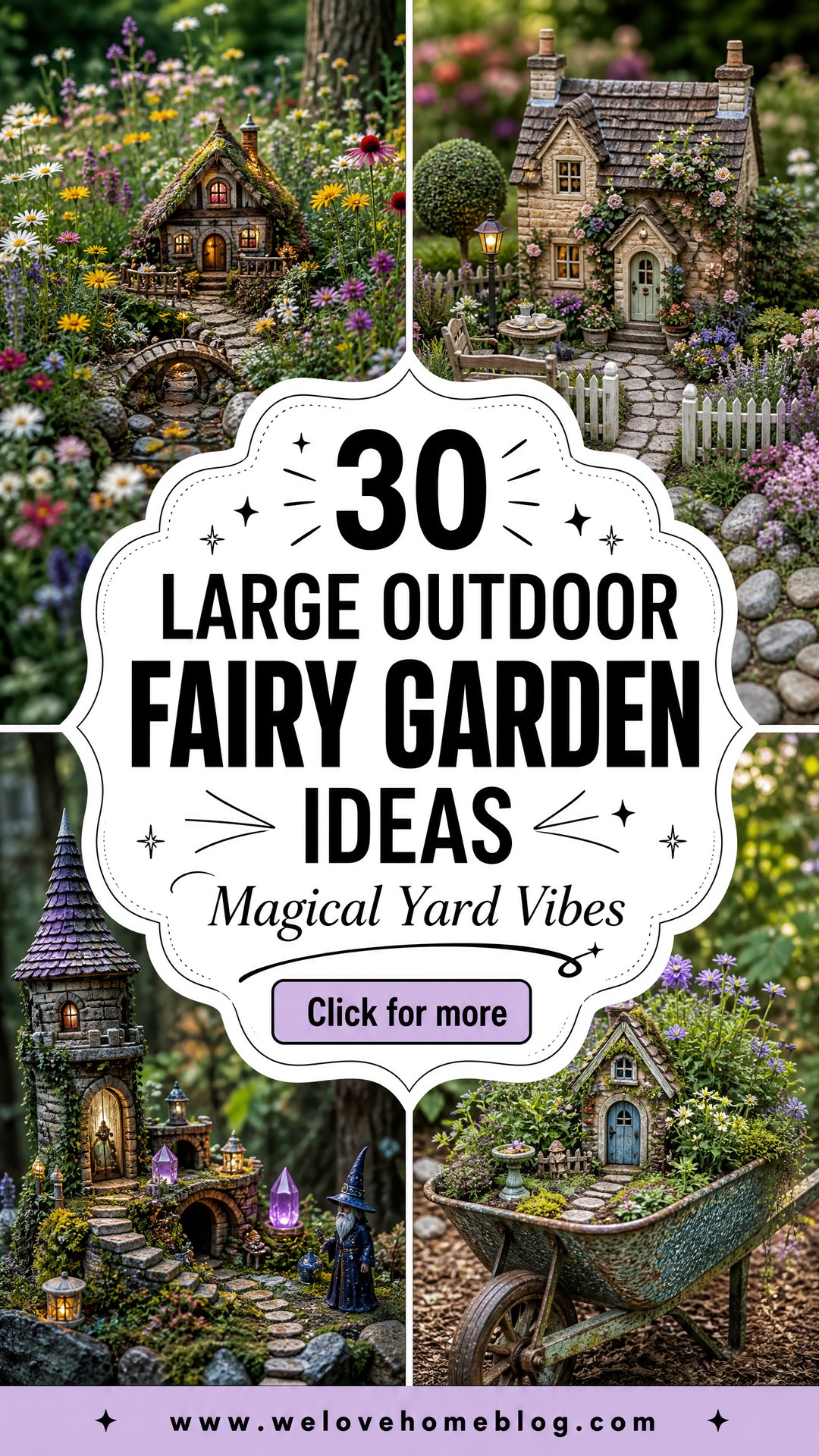 30 Large Outdoor Fairy Garden Ideas for Magic Yards - 30 Large Outdoor Fairy Garden Ideas for Magic Yards