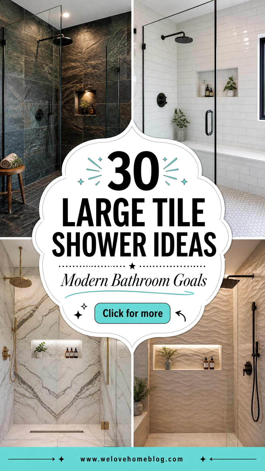 30 Large Tile Shower Ideas for a Modern Bathroom Look - 30 Large Tile Shower Ideas for a Modern Bathroom Look