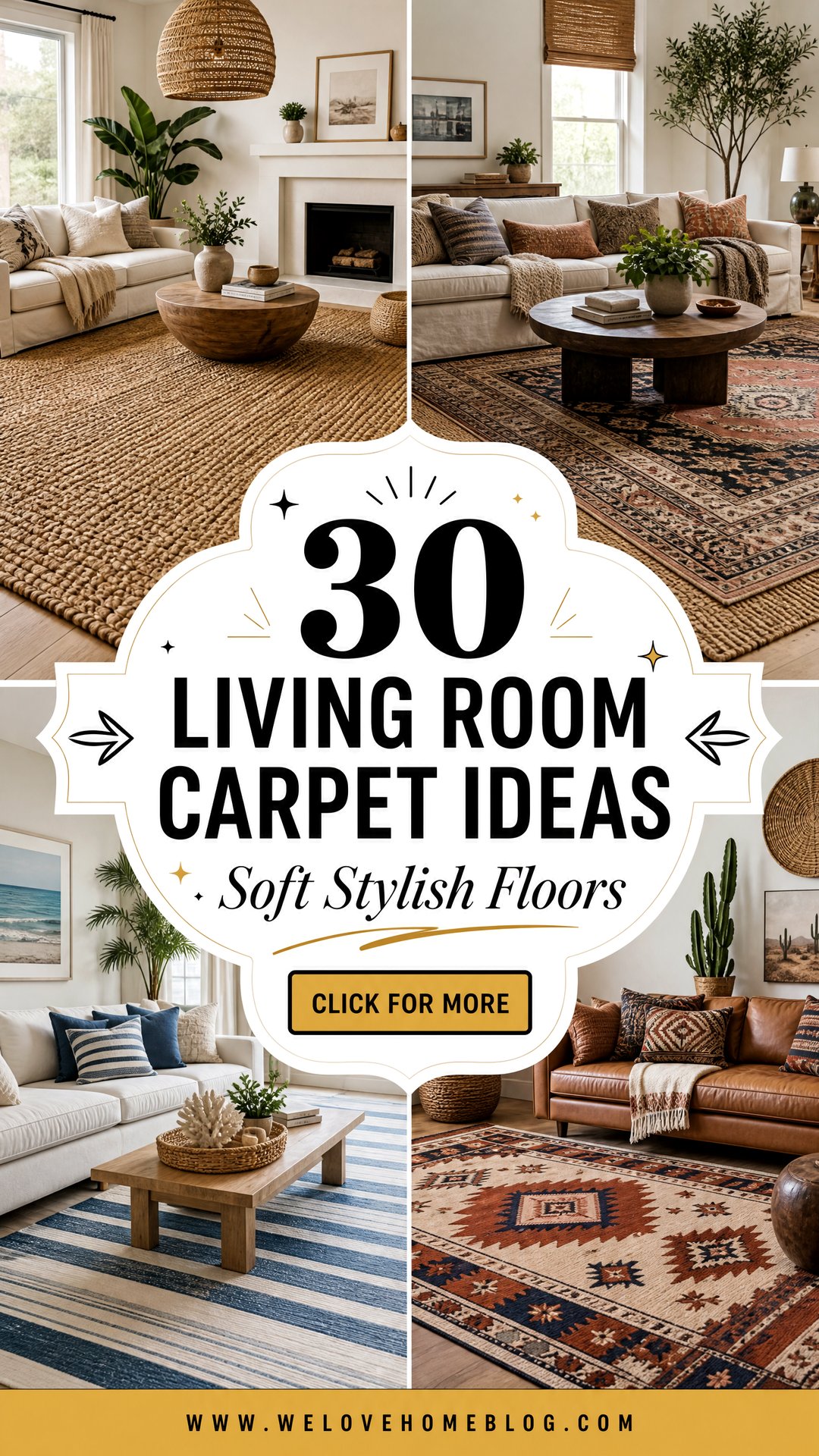 30 Living Room Carpet Ideas for a Soft and Stylish Floor - 30 Living Room Carpet Ideas for a Soft and Stylish Floor