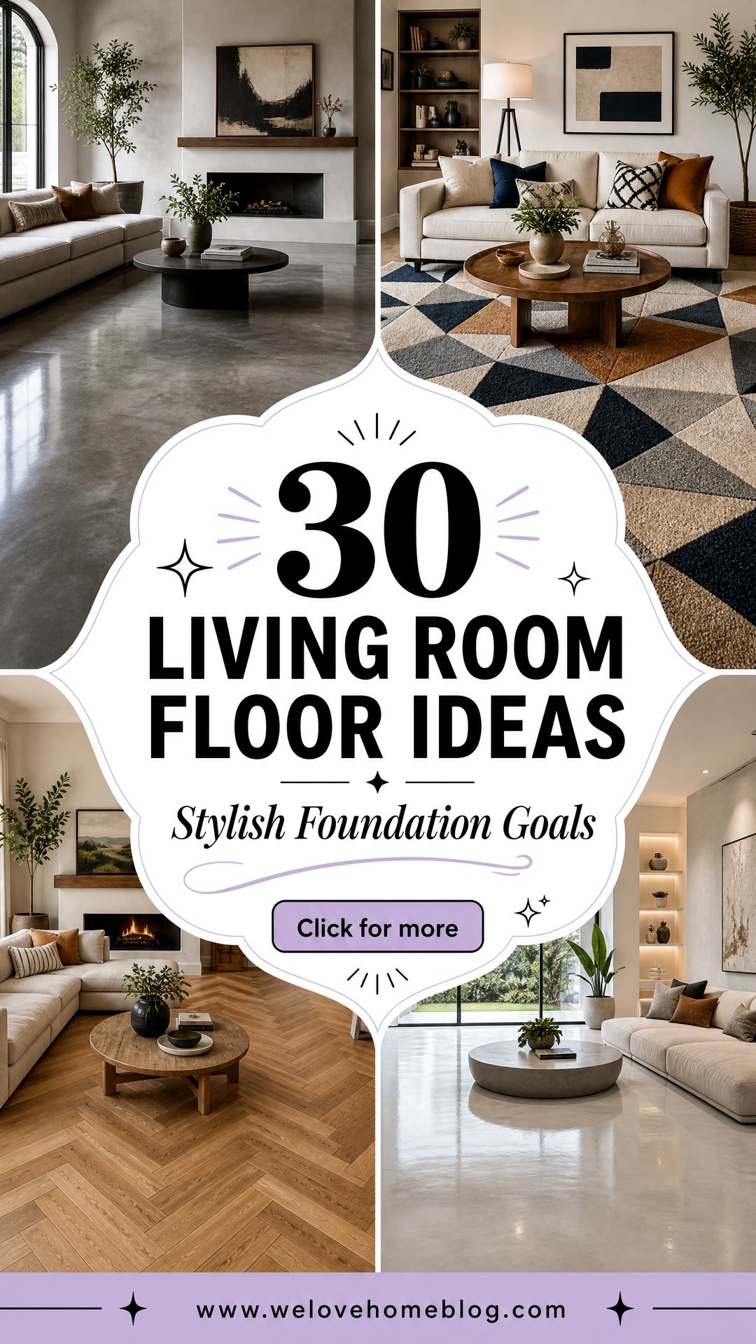 30 Living Room Floor Ideas for a Stylish Foundation - 30 Living Room Floor Ideas for a Stylish Foundation