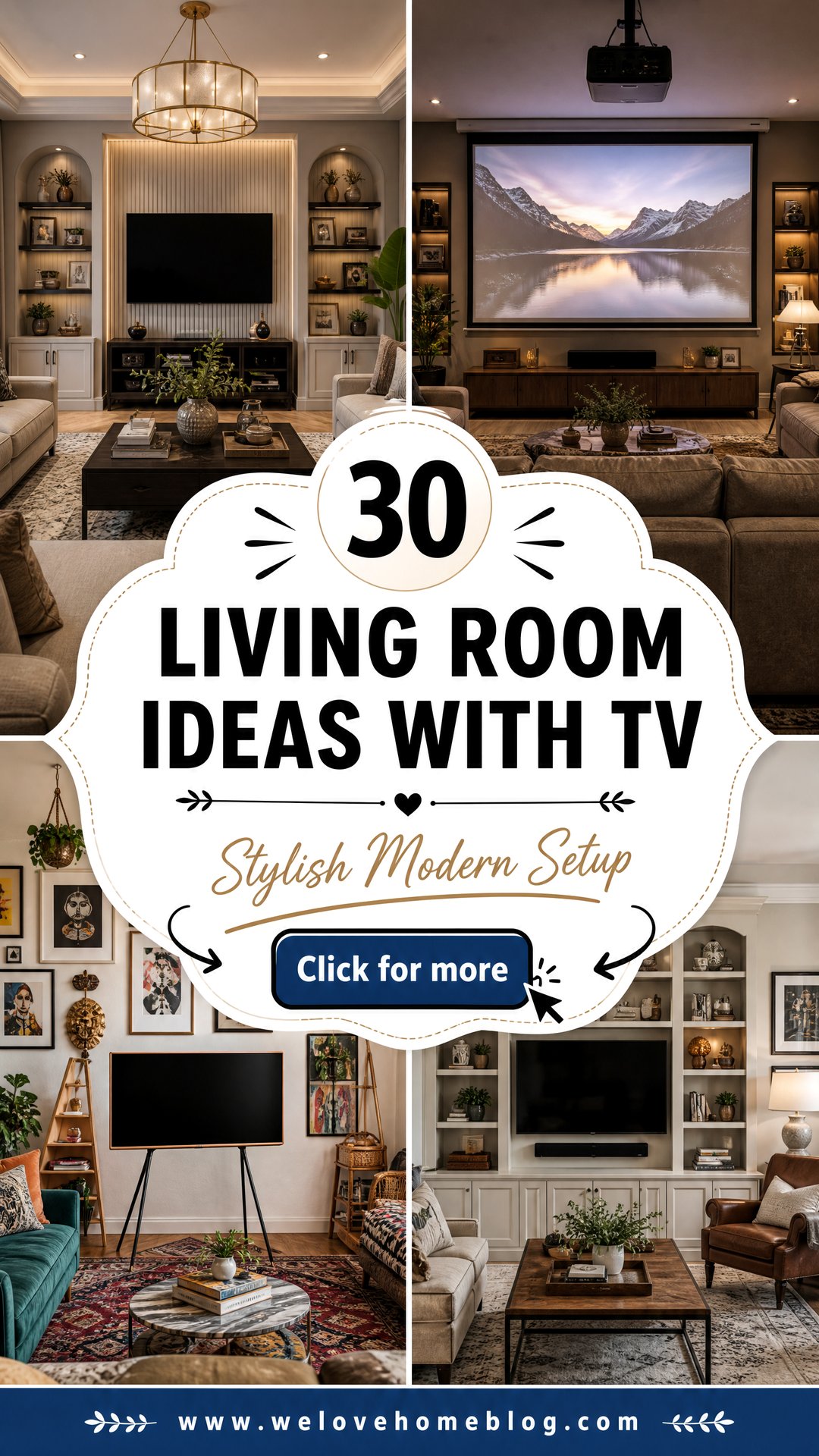 30 Living Room Ideas with TV for a Stylish Setup - 30 Living Room Ideas with TV for a Stylish Setup