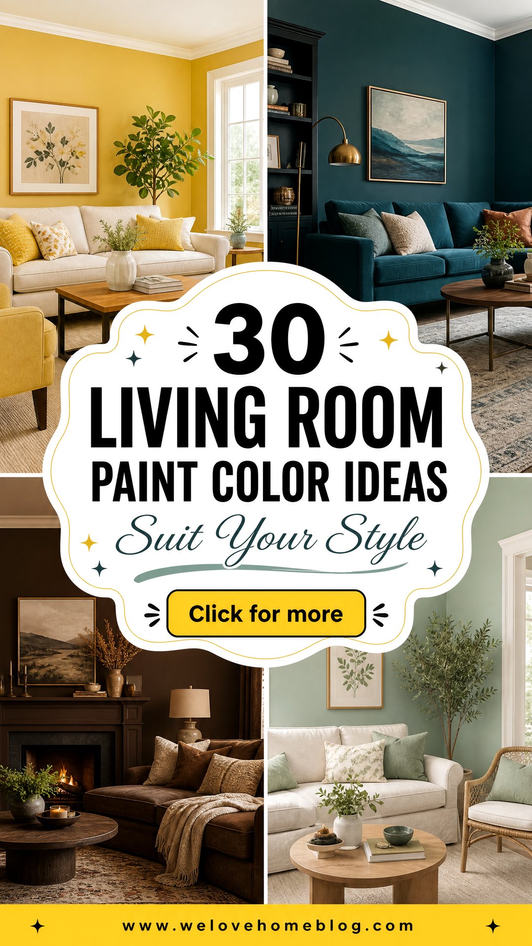 30 Living Room Paint Color Ideas to Suit Your Style - 30 Living Room Paint Color Ideas to Suit Your Style