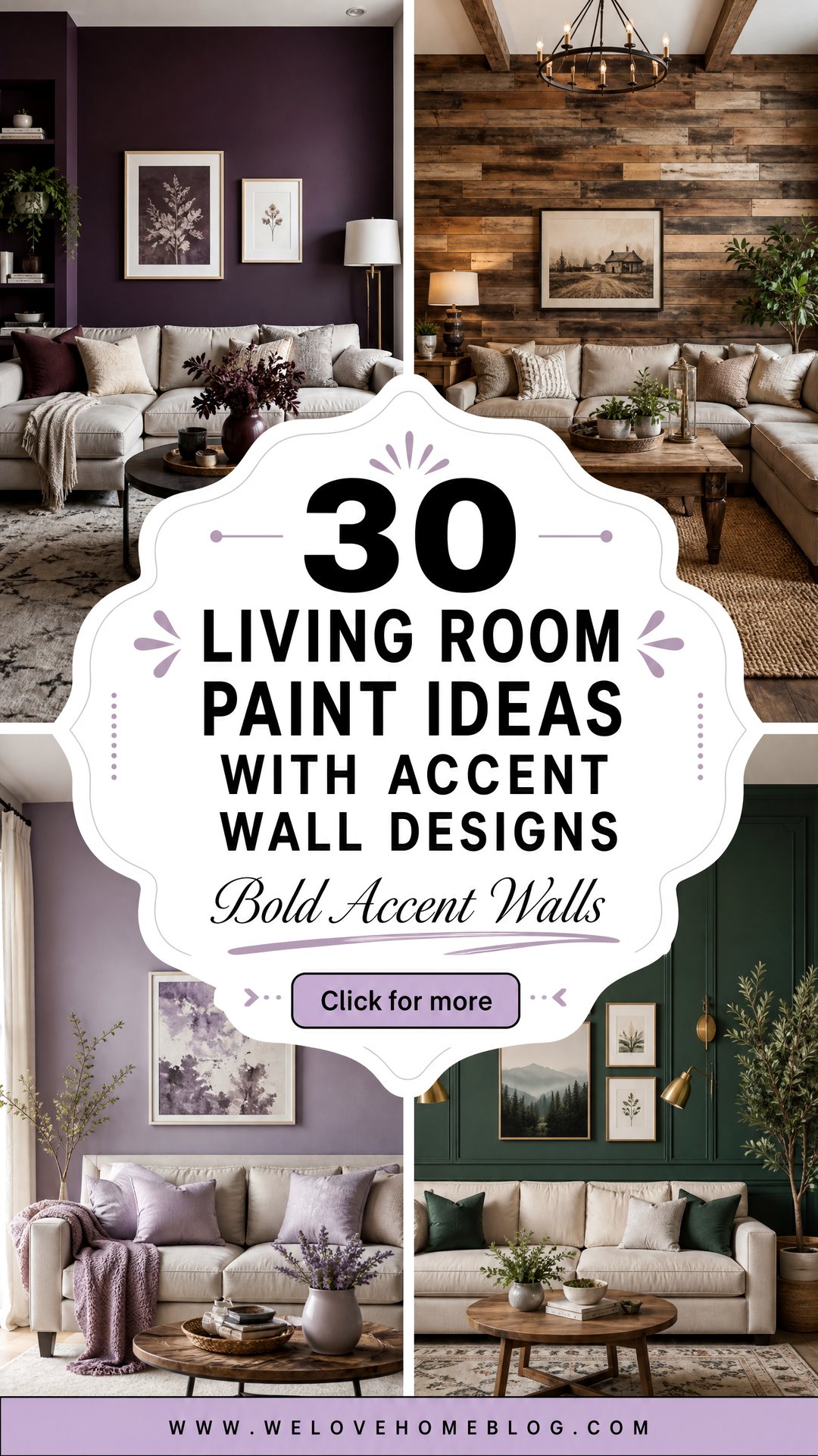 30 Living Room Paint Ideas with Accent Wall Designs - 30 Living Room Paint Ideas with Accent Wall Designs