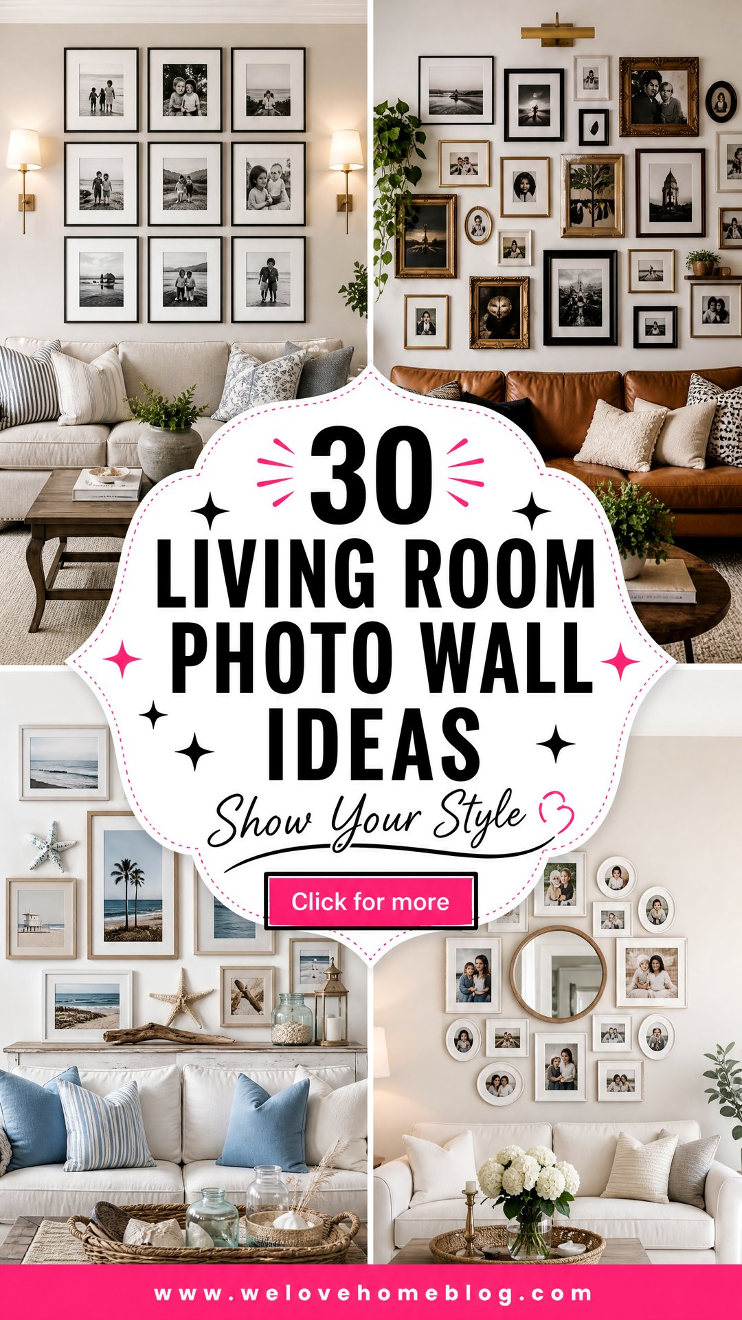 30 Living Room Photo Wall Ideas for Personal Style - 30 Living Room Photo Wall Ideas for Personal Style