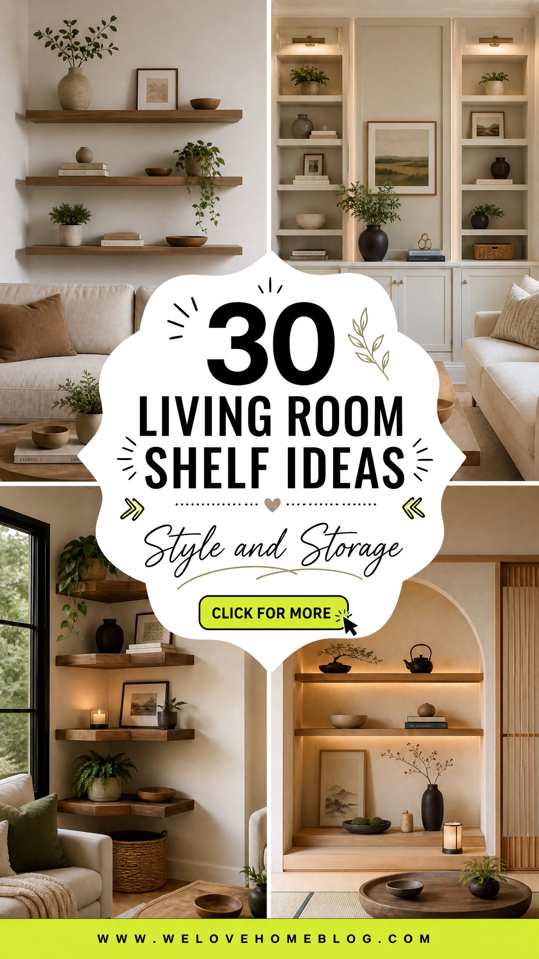 30 Living Room Shelf Ideas for Style and Storage - 30 Living Room Shelf Ideas for Style and Storage