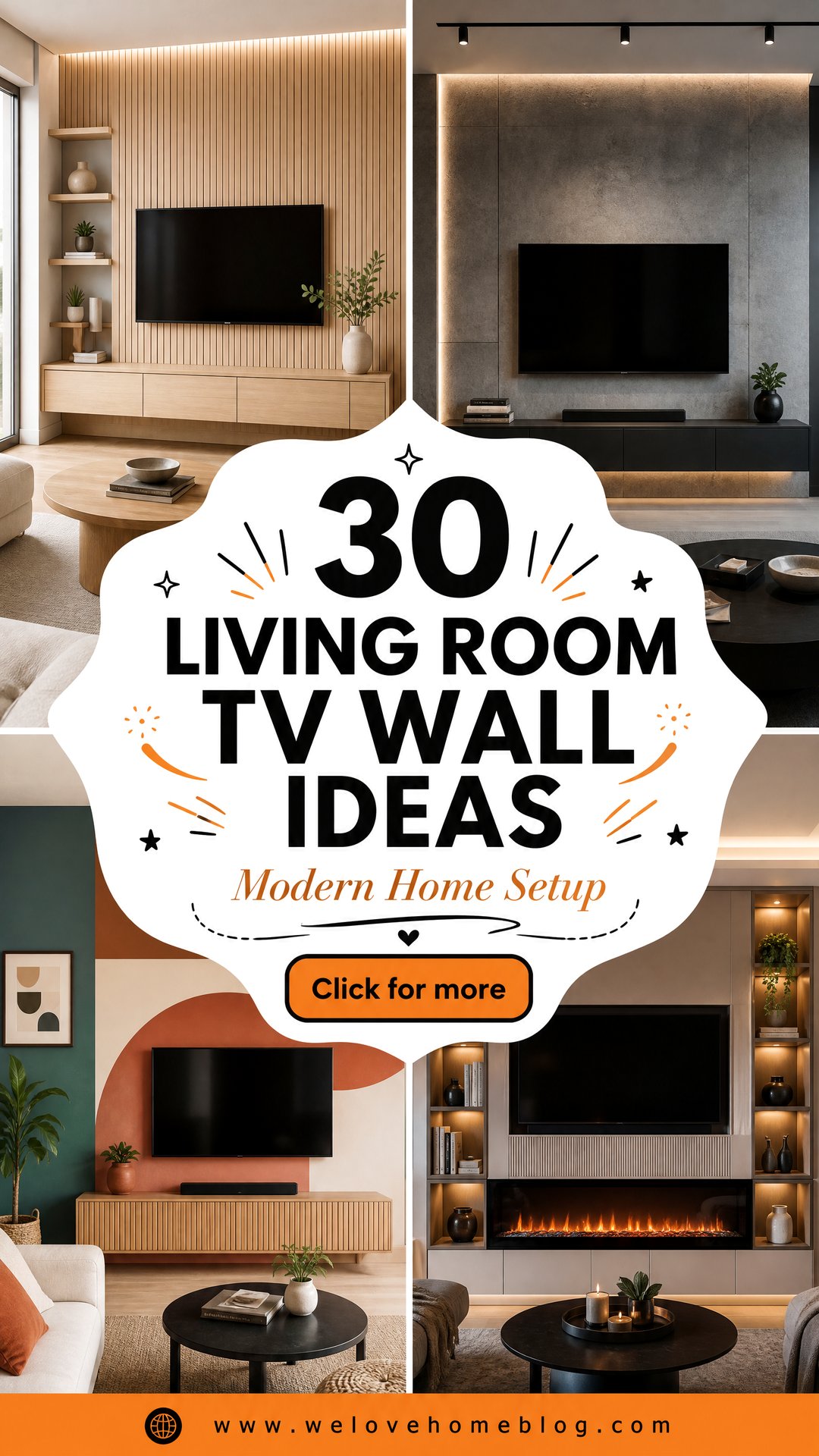 30 Living Room TV Wall Ideas for a Modern Home Setup - 30 Living Room TV Wall Ideas for a Modern Home Setup